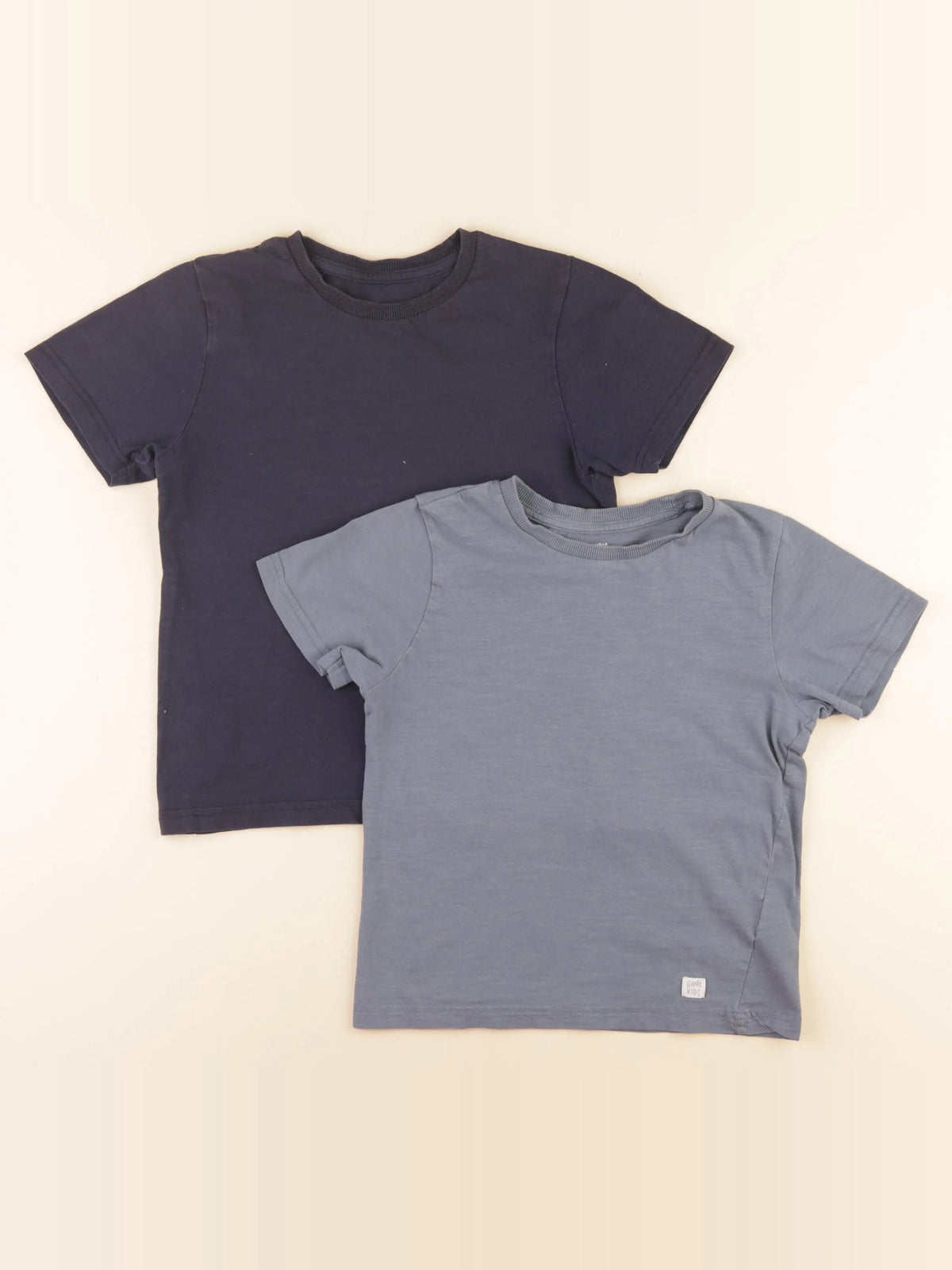 Vertbaudet - lot de 2 tee-shirts bleu - 8 ans