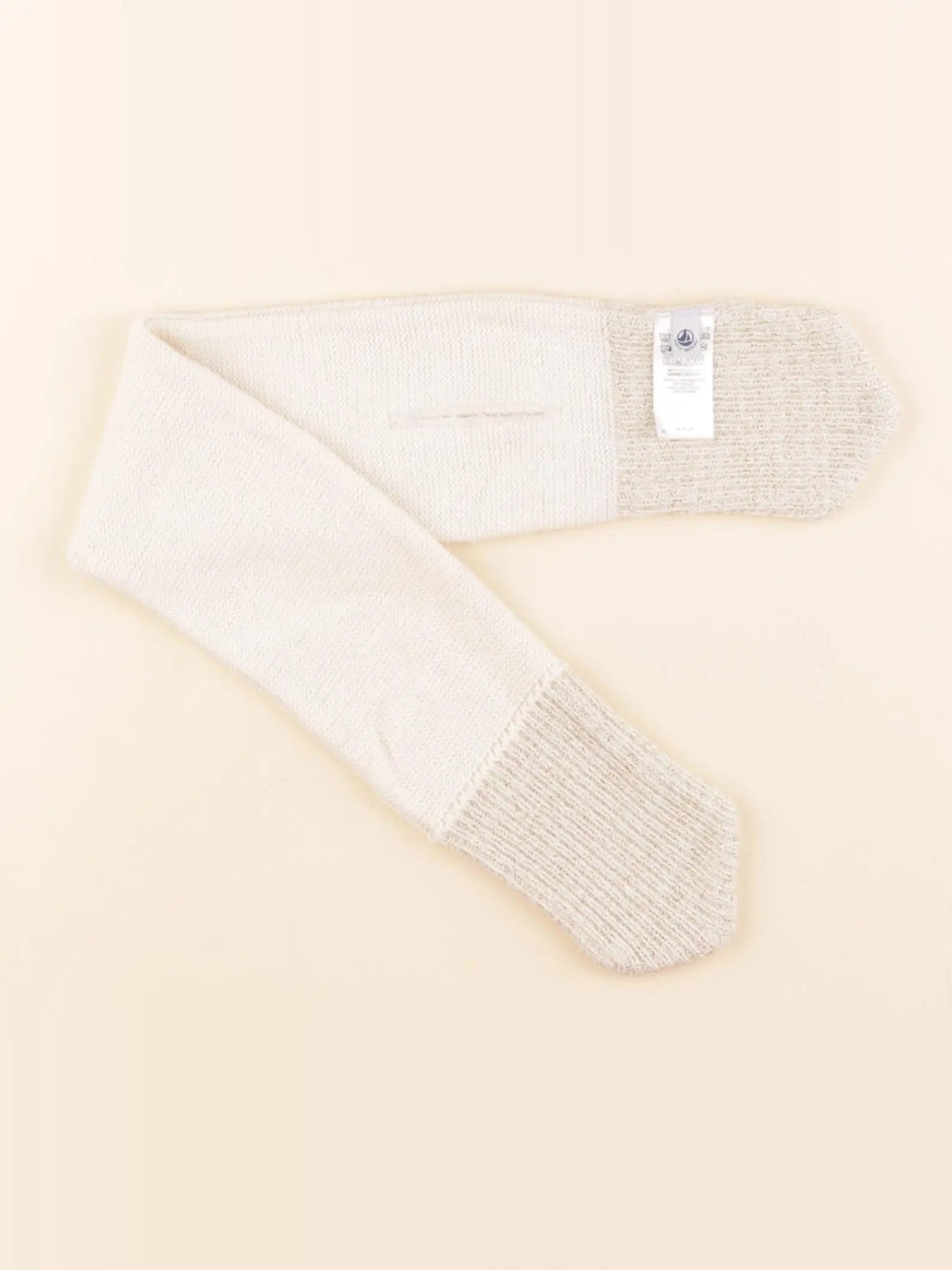 Petit Bateau - écharpe beige, or - 6/12 mois