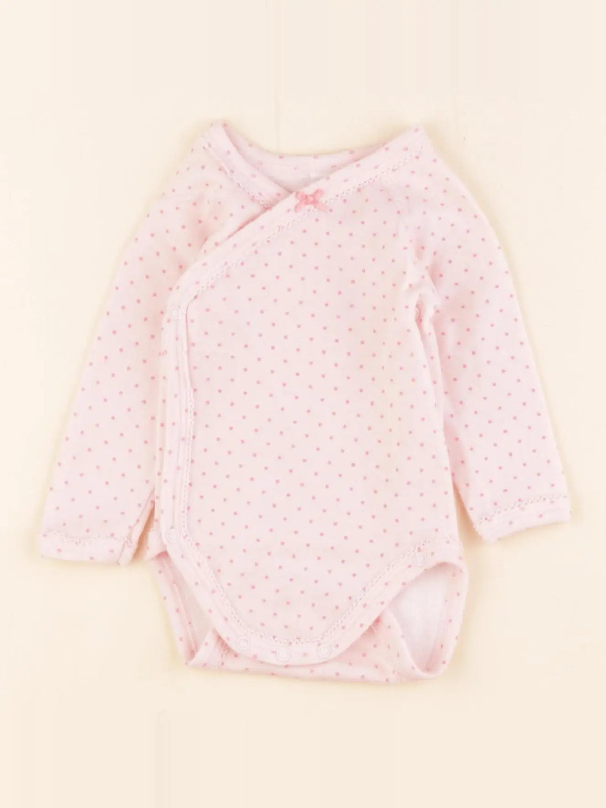 Petit Bateau - body rose - 3 mois