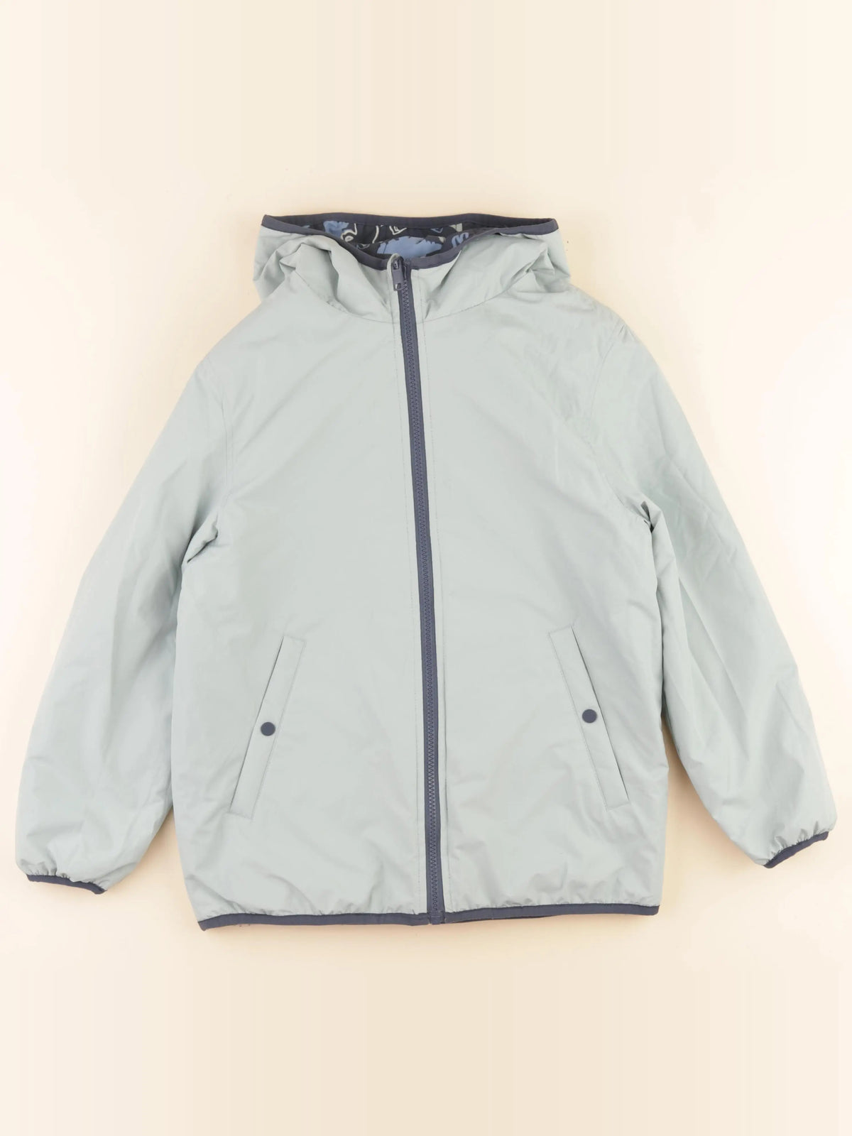 Vertbaudet - coupe-vent vert, bleu - 10 ans