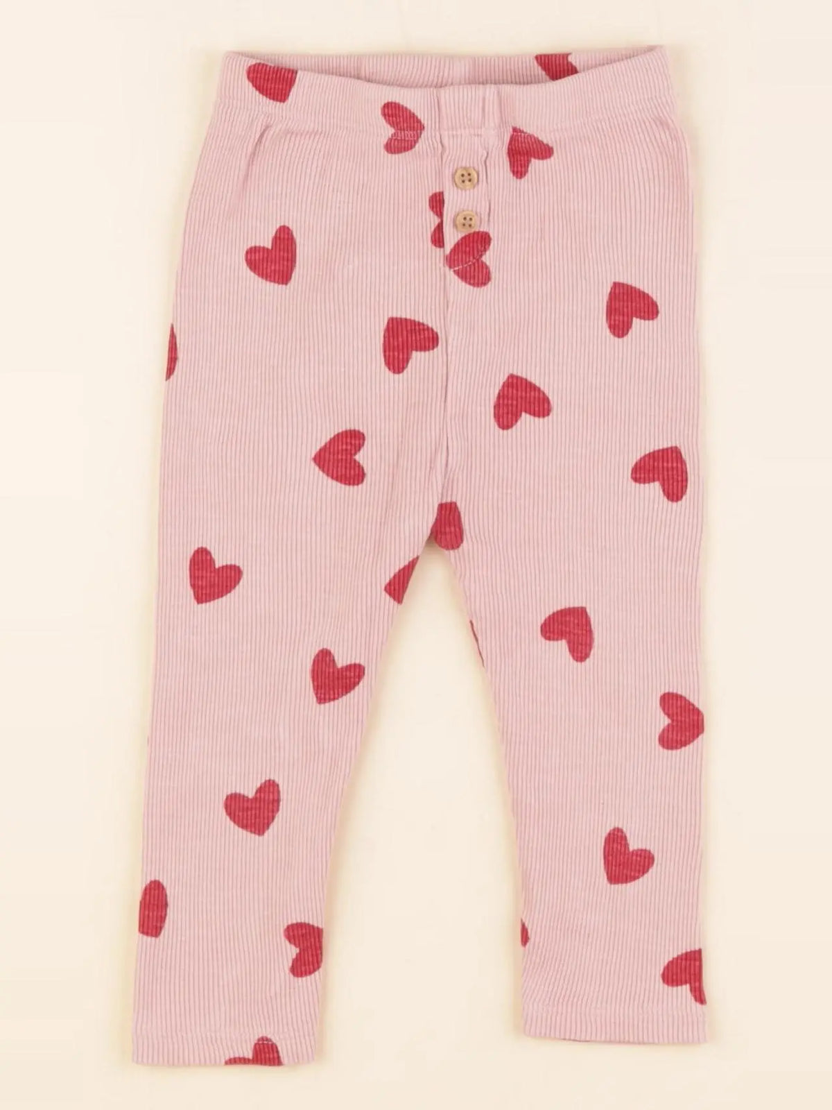 Vertbaudet - legging rose, rouge - 18 mois