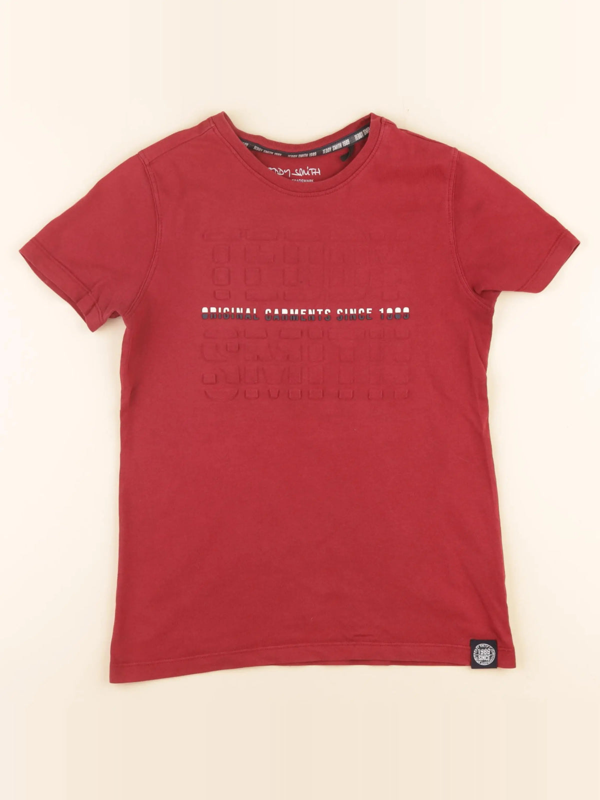 Teddy Smith - tee-shirt rouge - 10 ans