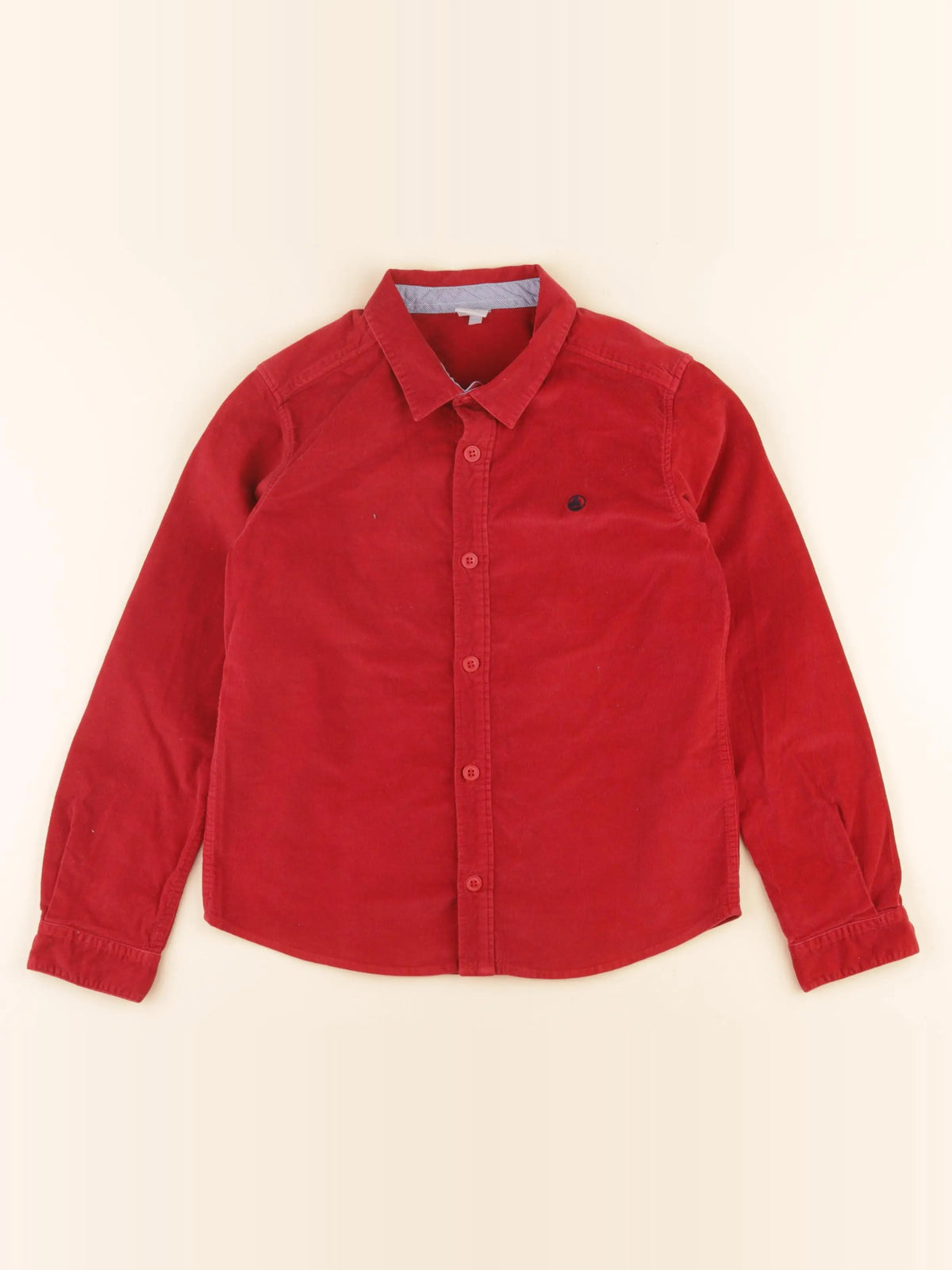 Petit Bateau - chemise rouge - 10 ans