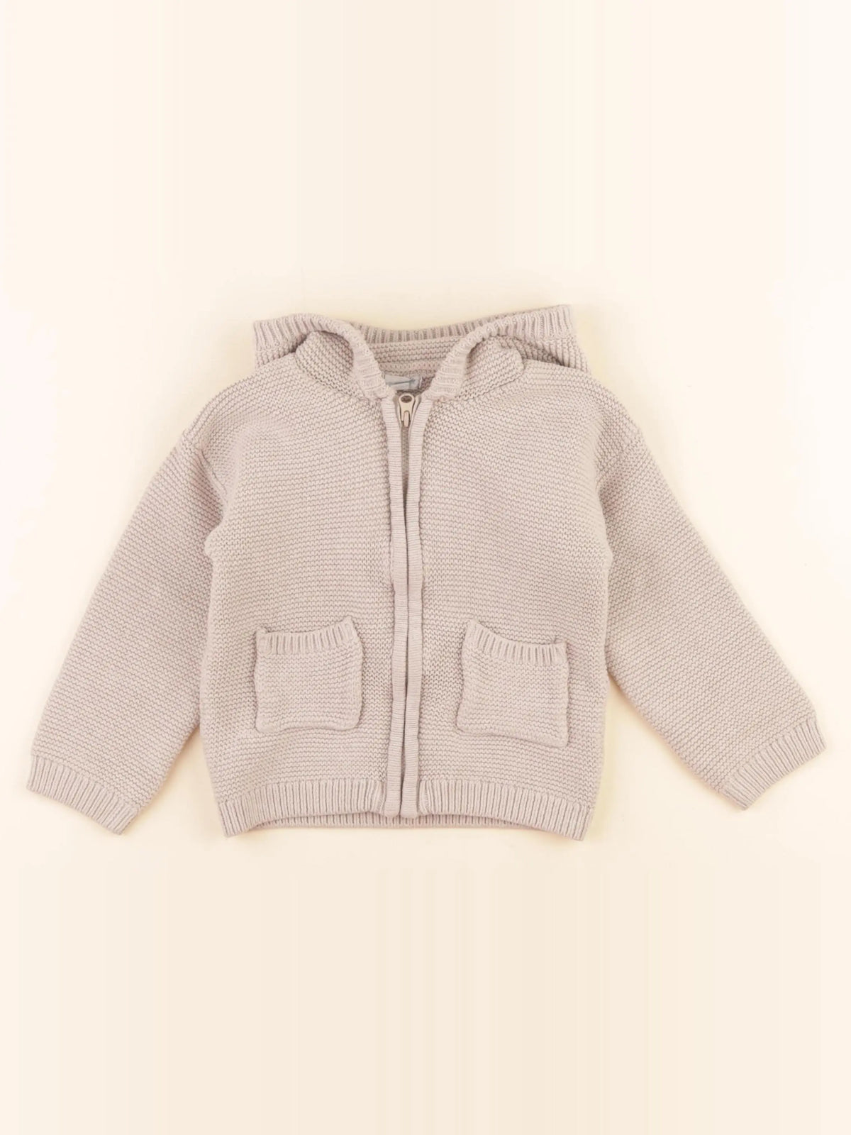 Vertbaudet - gilet beige - 36 mois