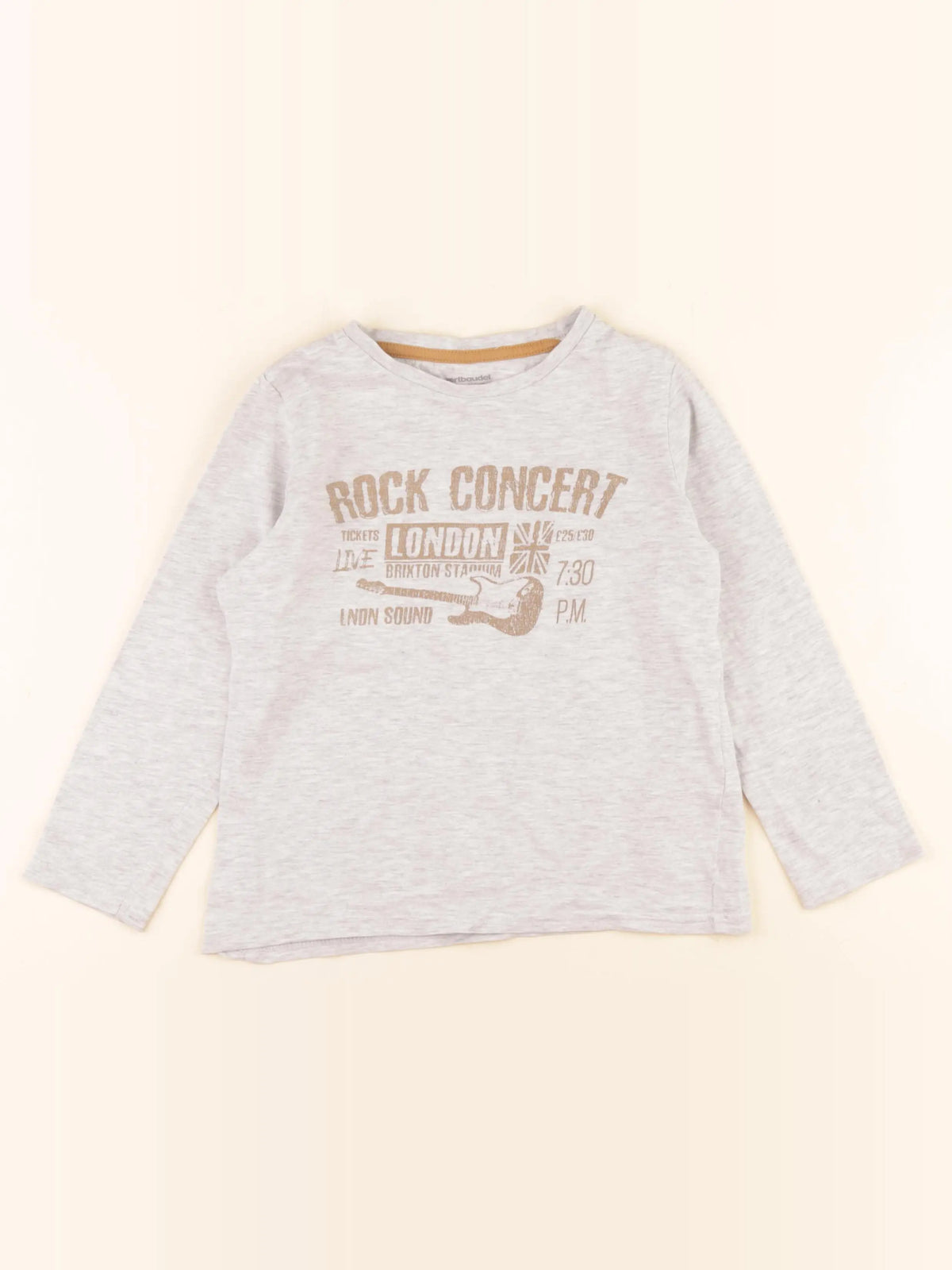 Vertbaudet - tee-shirt gris - 6 ans
