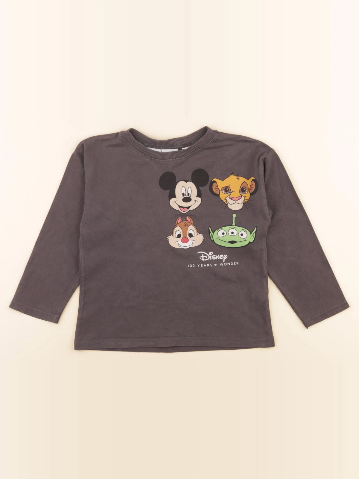 Zara - tee-shirt imprimé au dos gris - 3/4 ans