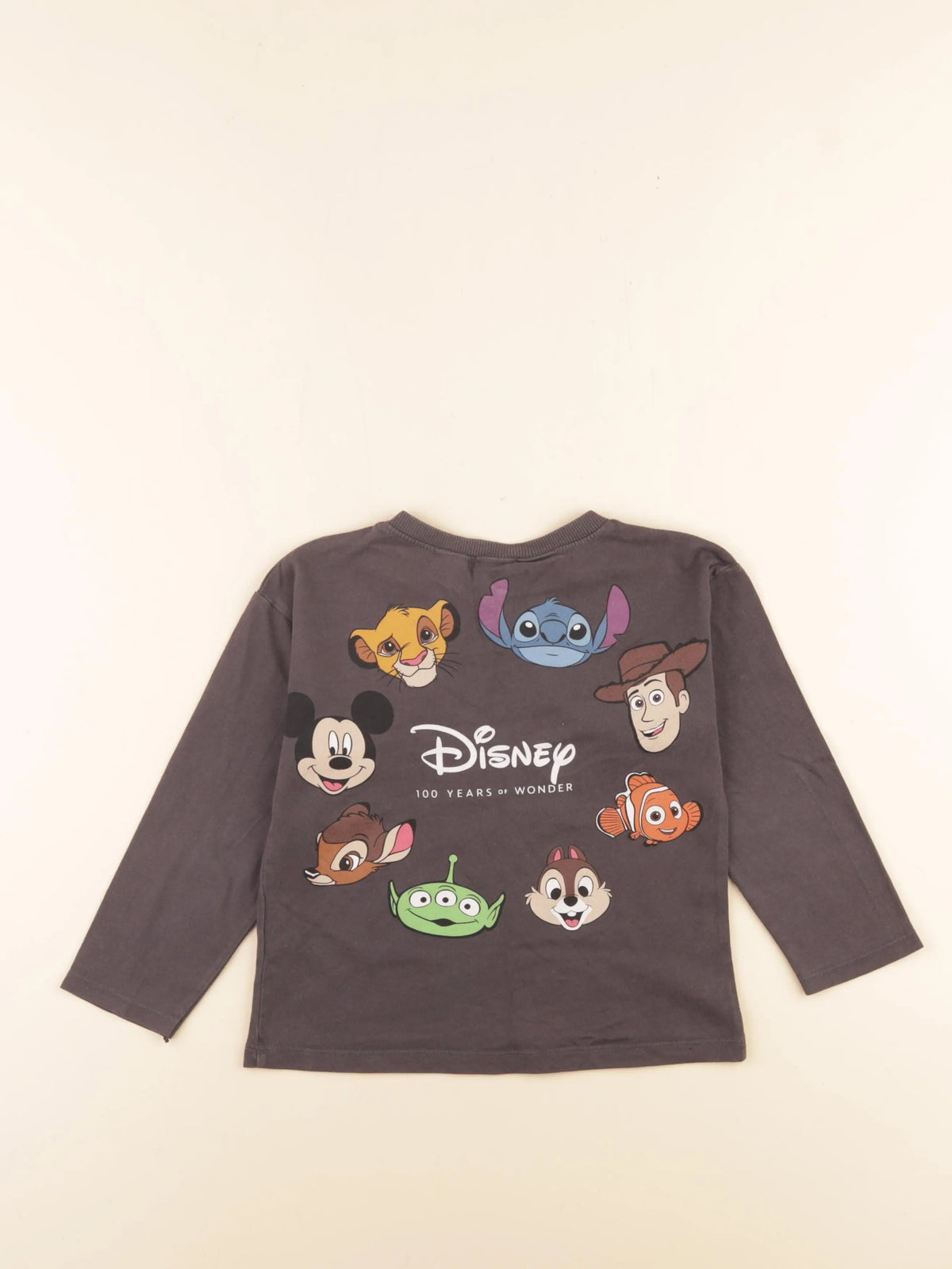 Zara - tee-shirt imprimé au dos gris - 3/4 ans
