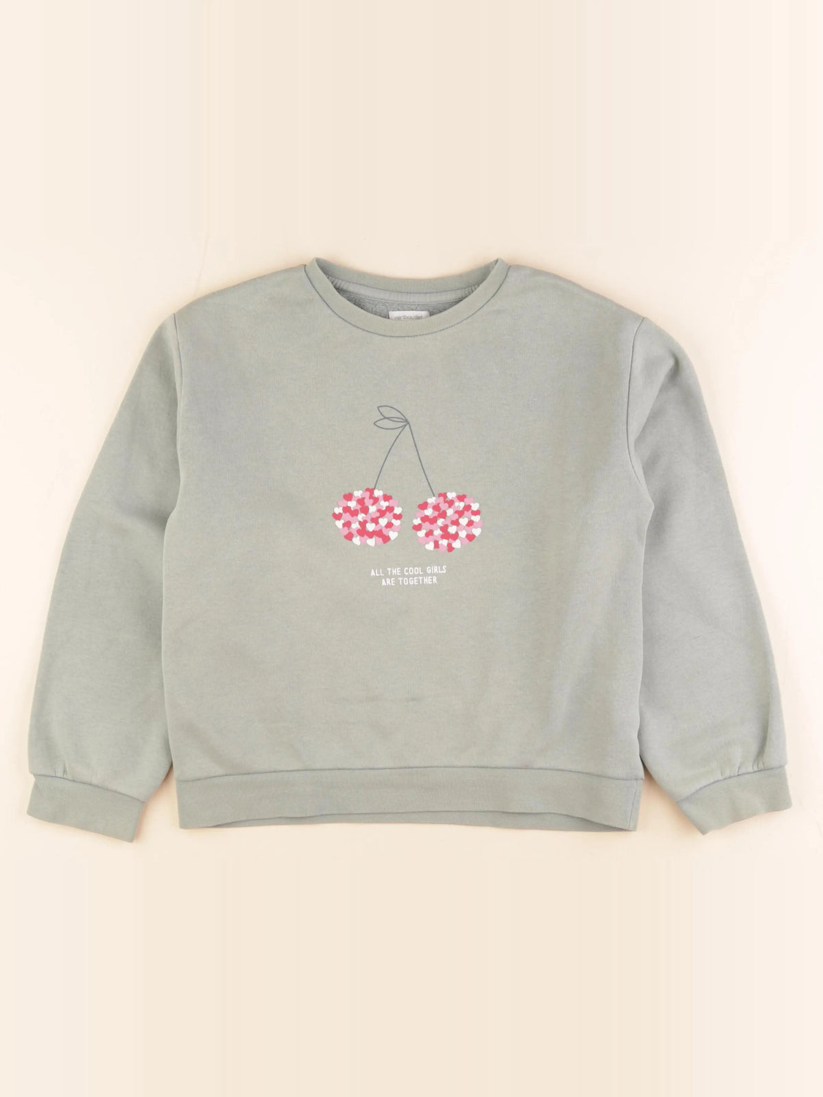 Vertbaudet - sweat vert - 10 ans