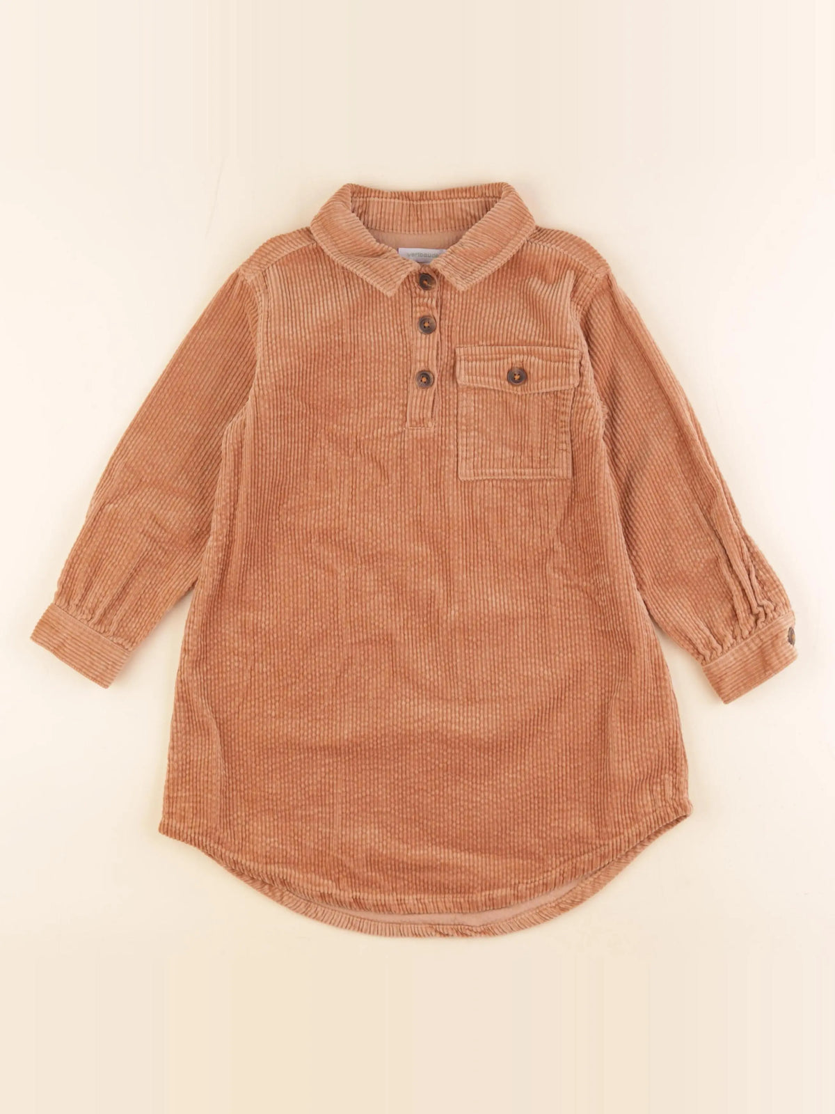 Vertbaudet - robe marron - 5 ans