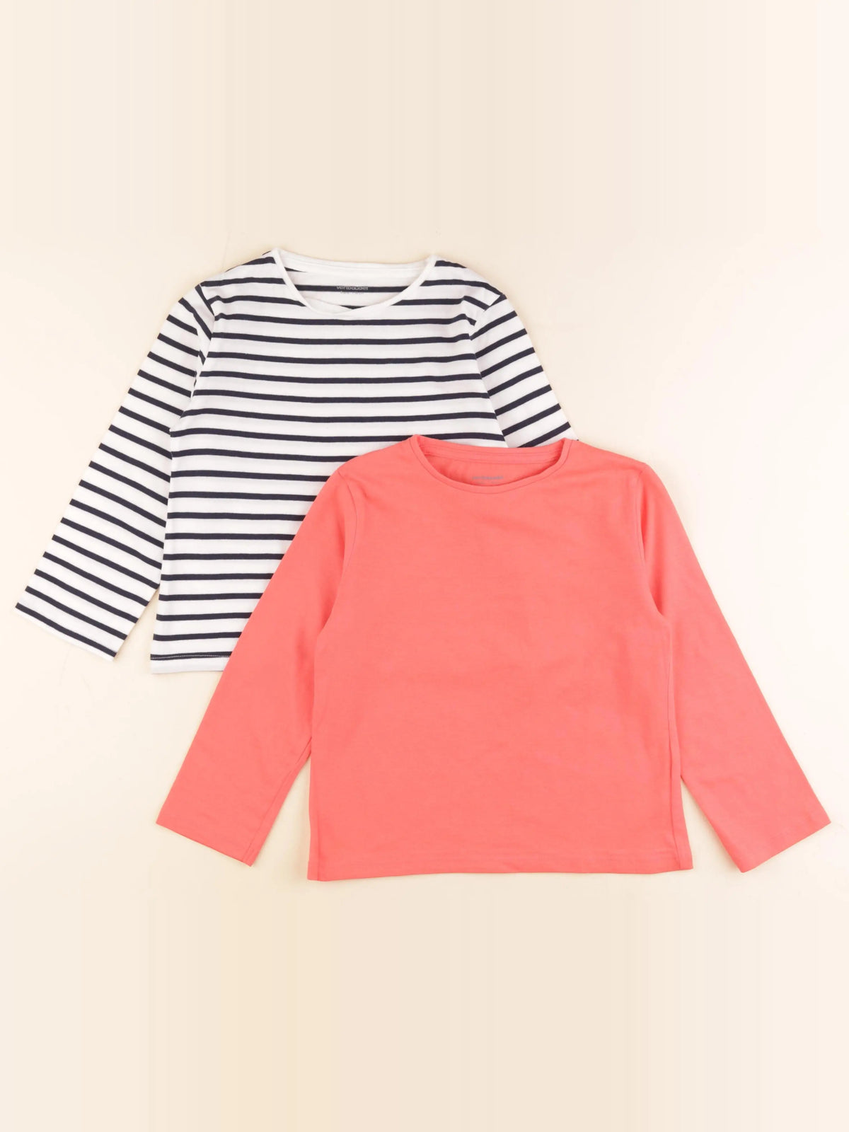 Vertbaudet - lot de 2 tee-shirts multicolore - 6 ans