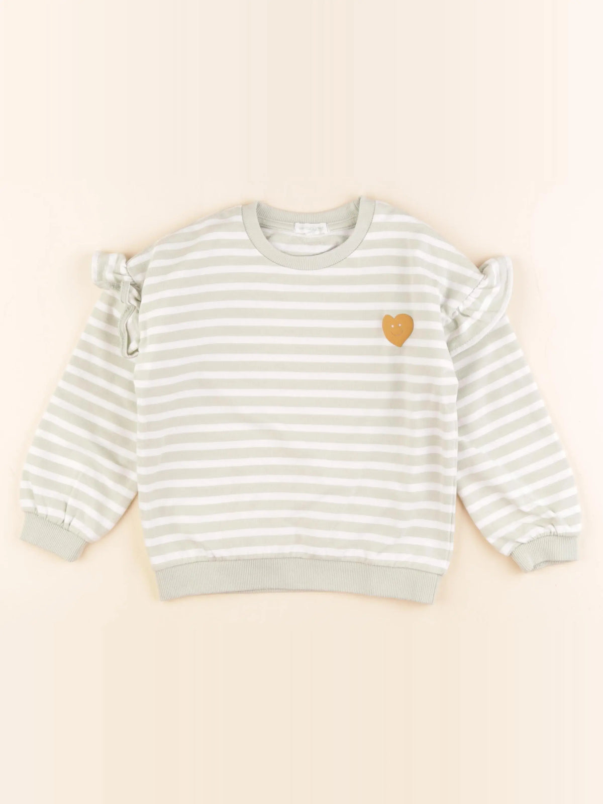 Vertbaudet - sweat vert - 5 ans