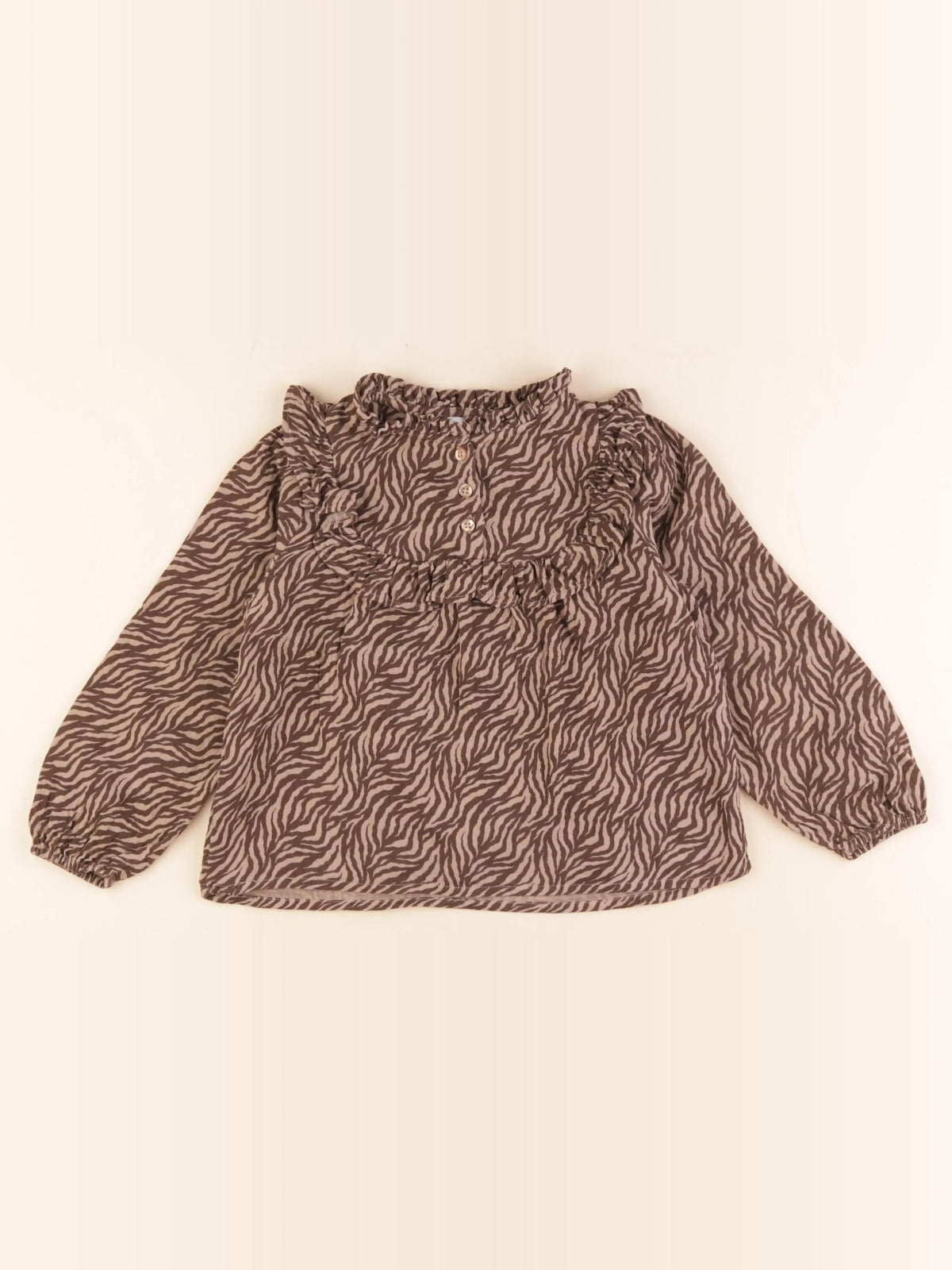 Vertbaudet - blouse marron - 5 ans