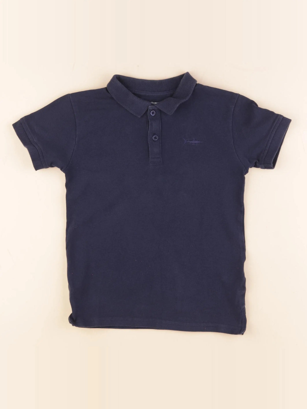 Vertbaudet - polo bleu - 6 ans