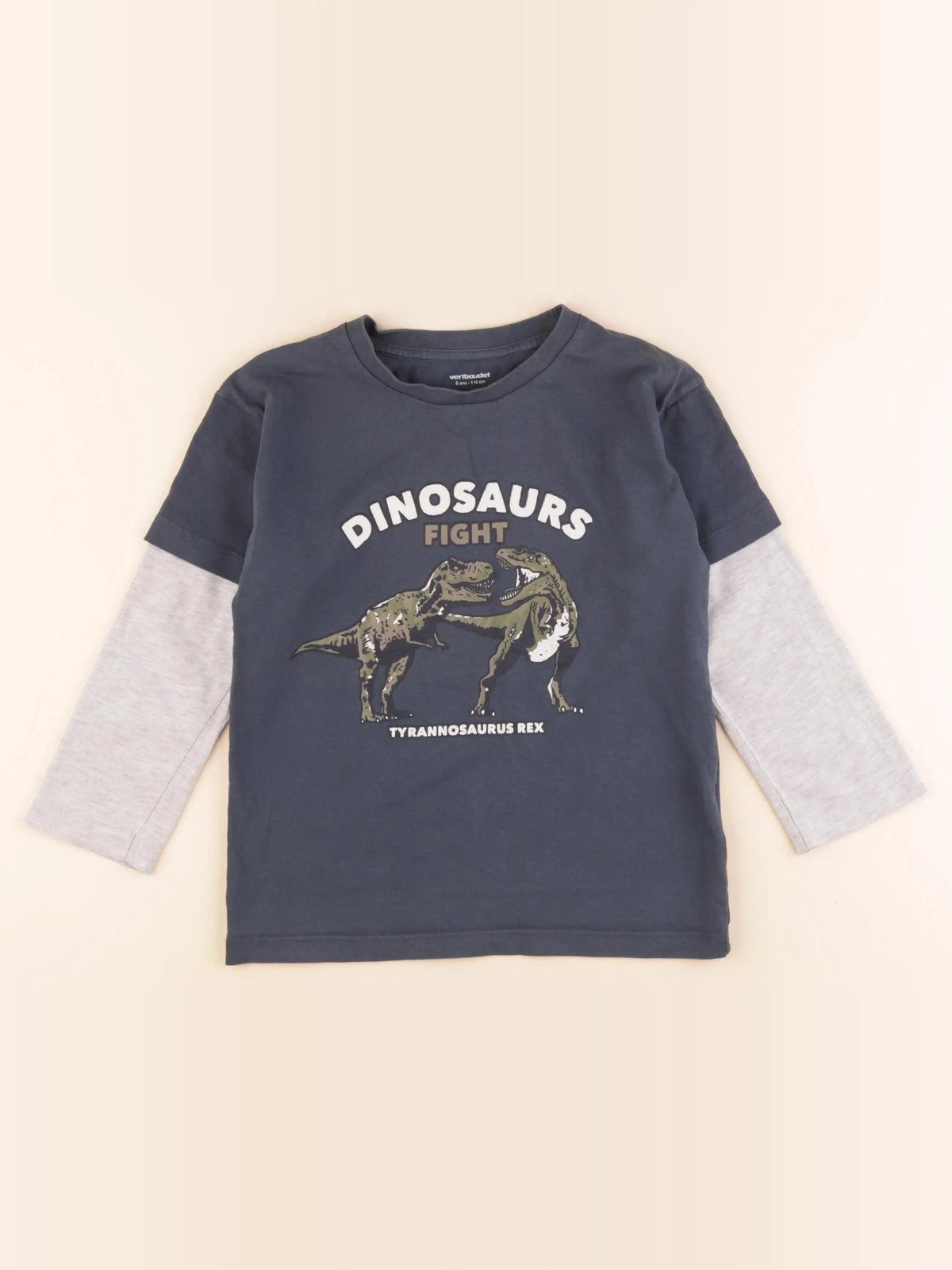 Vertbaudet - tee-shirt bleu - 6 ans