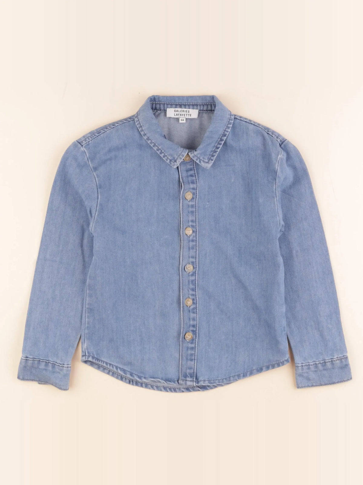 Galeries Lafayette - chemise bleu - 6 ans