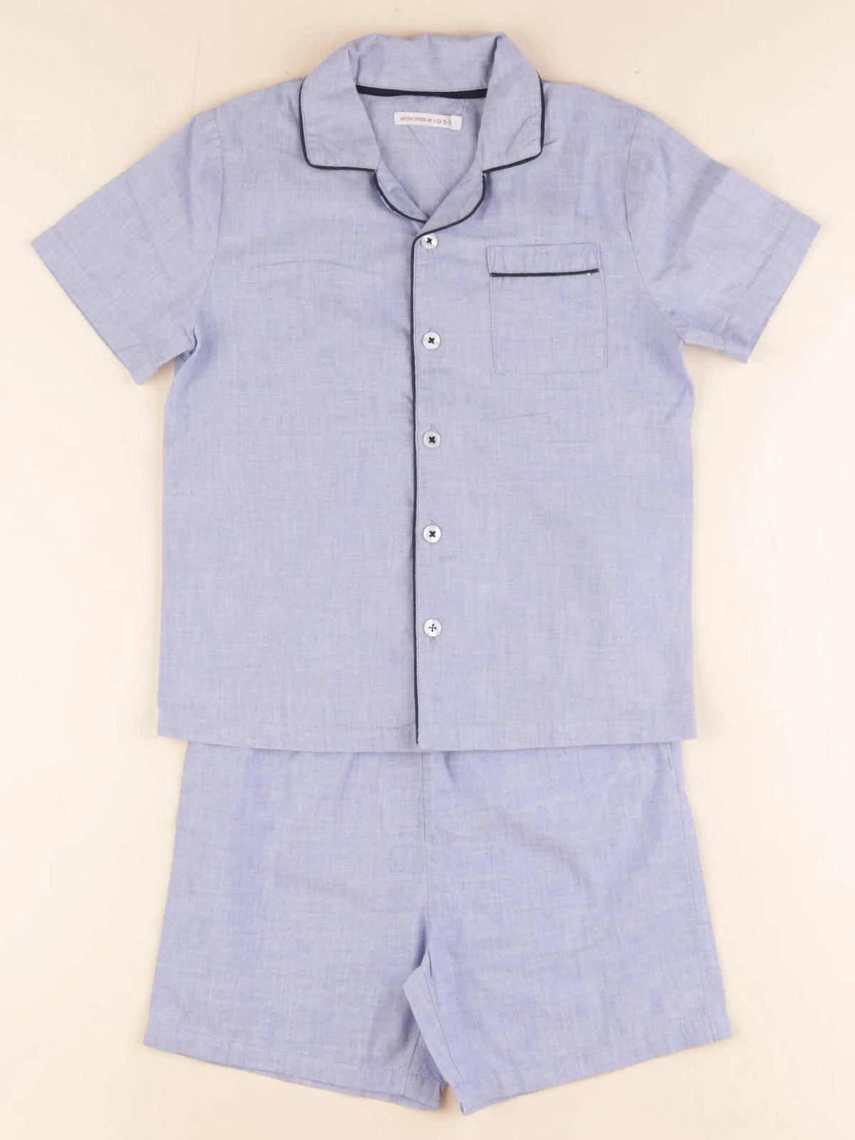 Monoprix - pyjama coton bleu - 6 ans