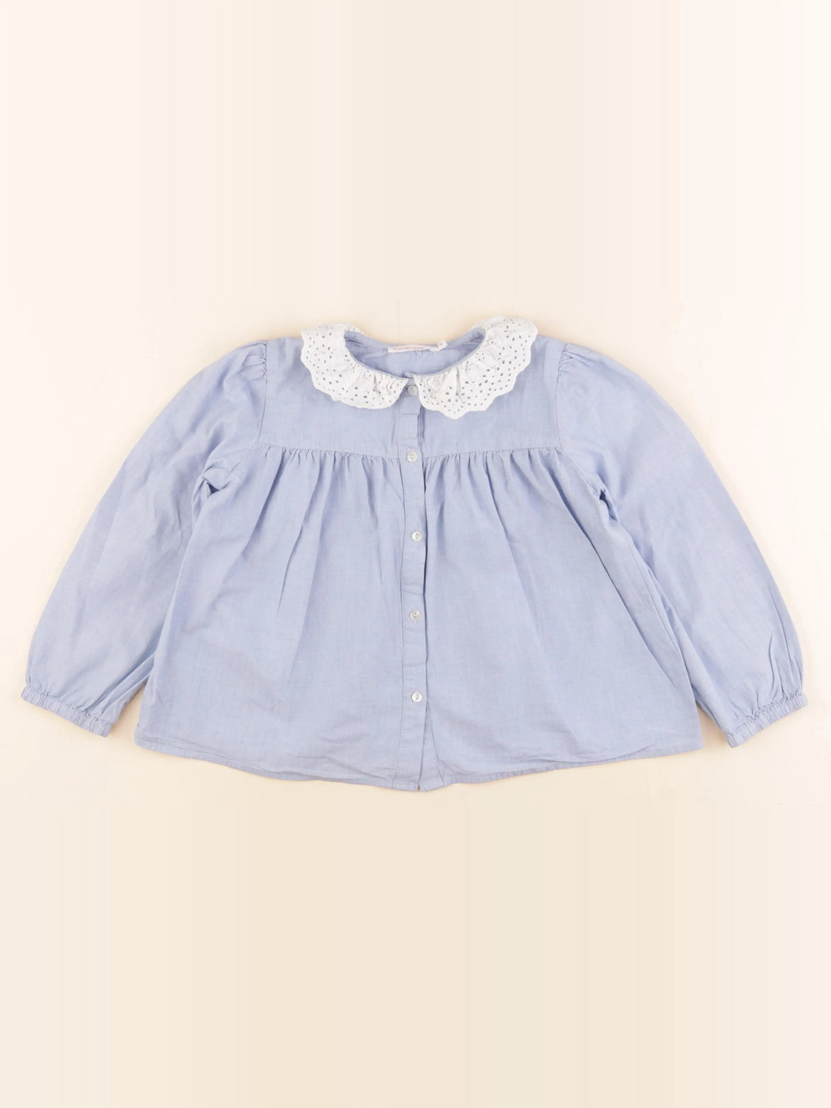 Monoprix - blouse bleu - 6 ans