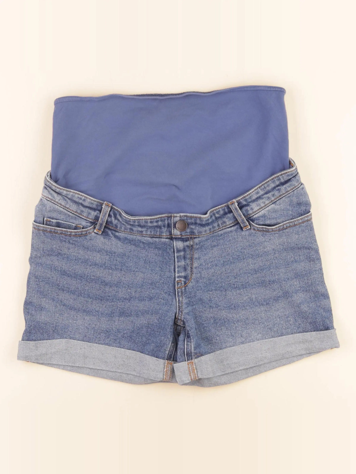 Kiabi - short grossesse bleu - 36