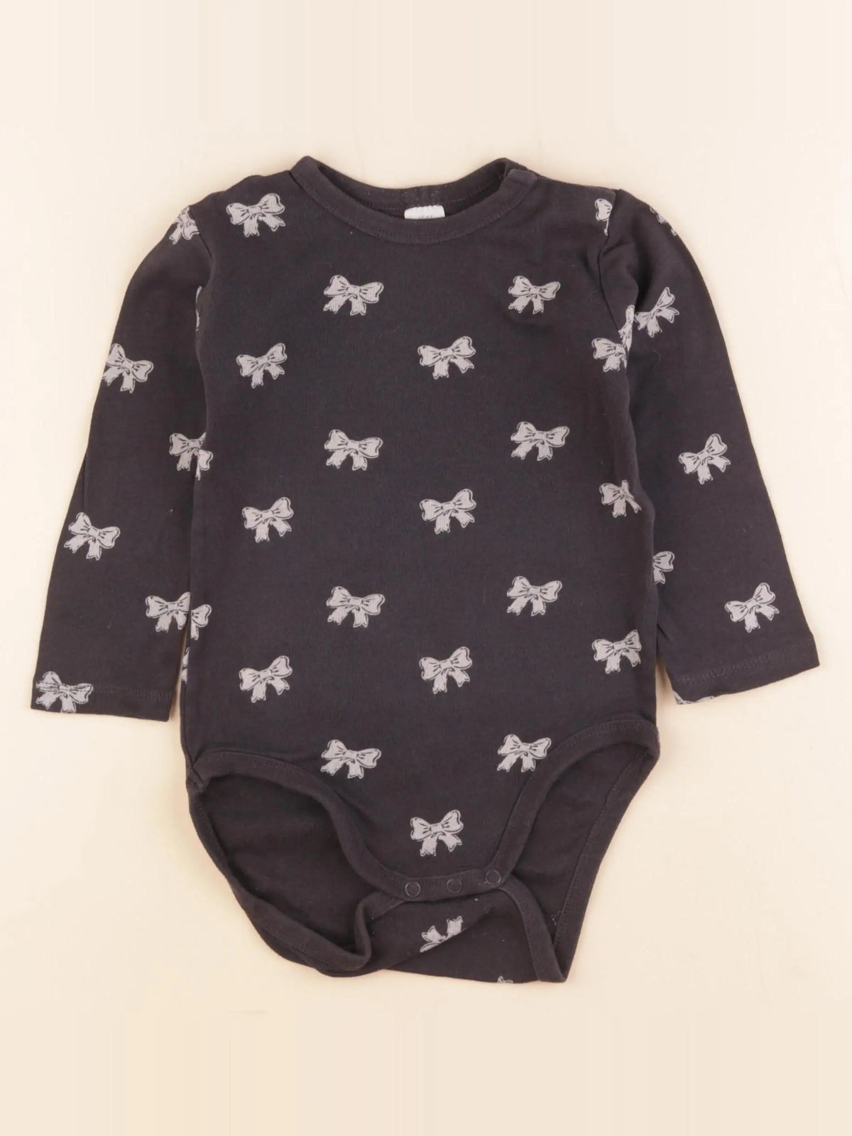 H&M - body gris - 18/24 mois