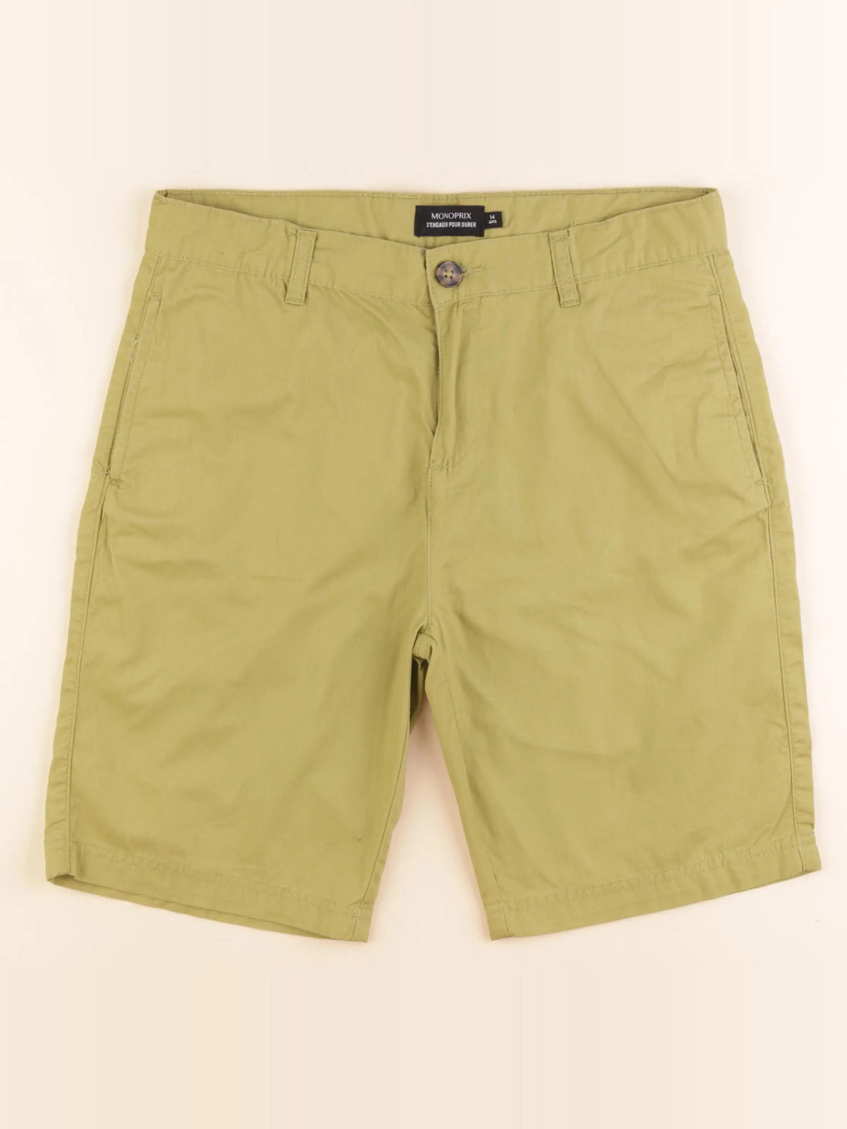 Monoprix - short vert - 14 ans