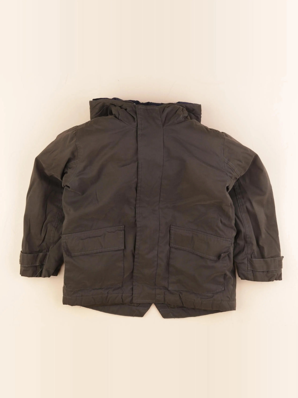 Vertbaudet - manteau doublure amovible vert - 5 ans