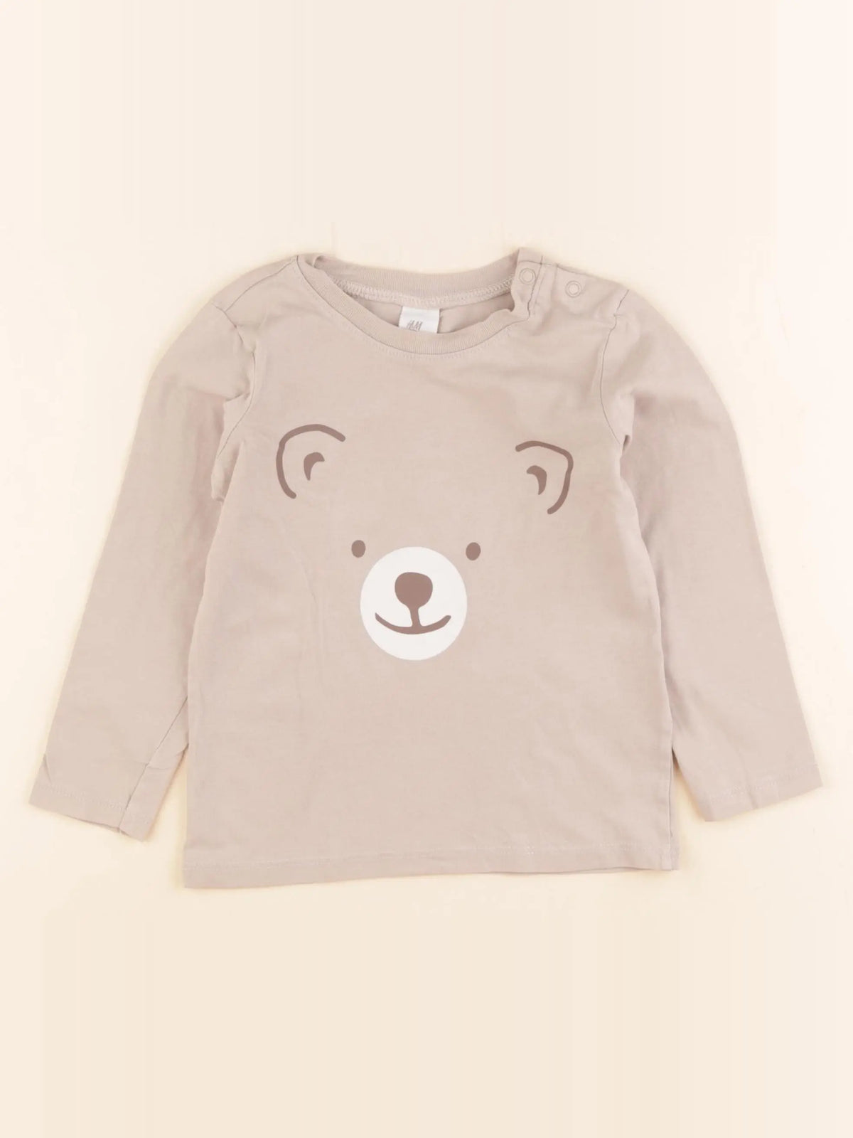 H&M - tee-shirt beige - 18/24 mois