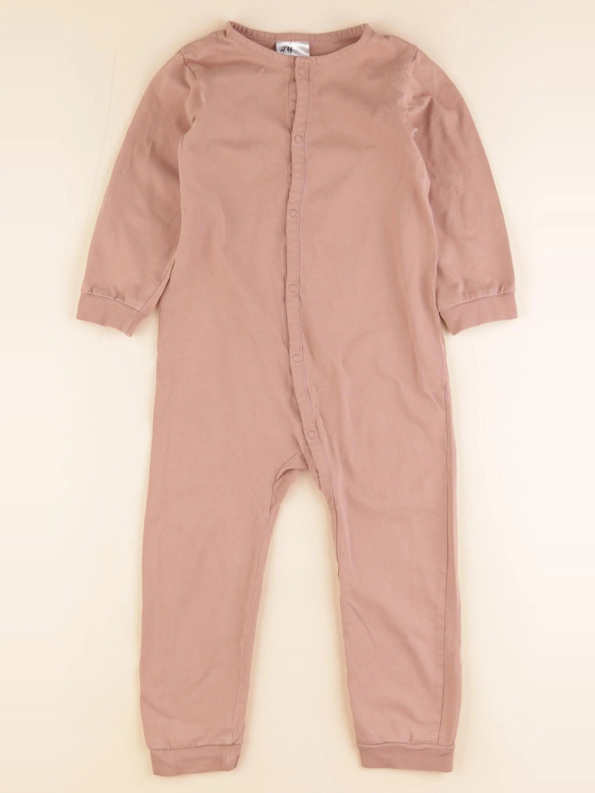 H&M - pyjama coton rose - 2/3 ans
