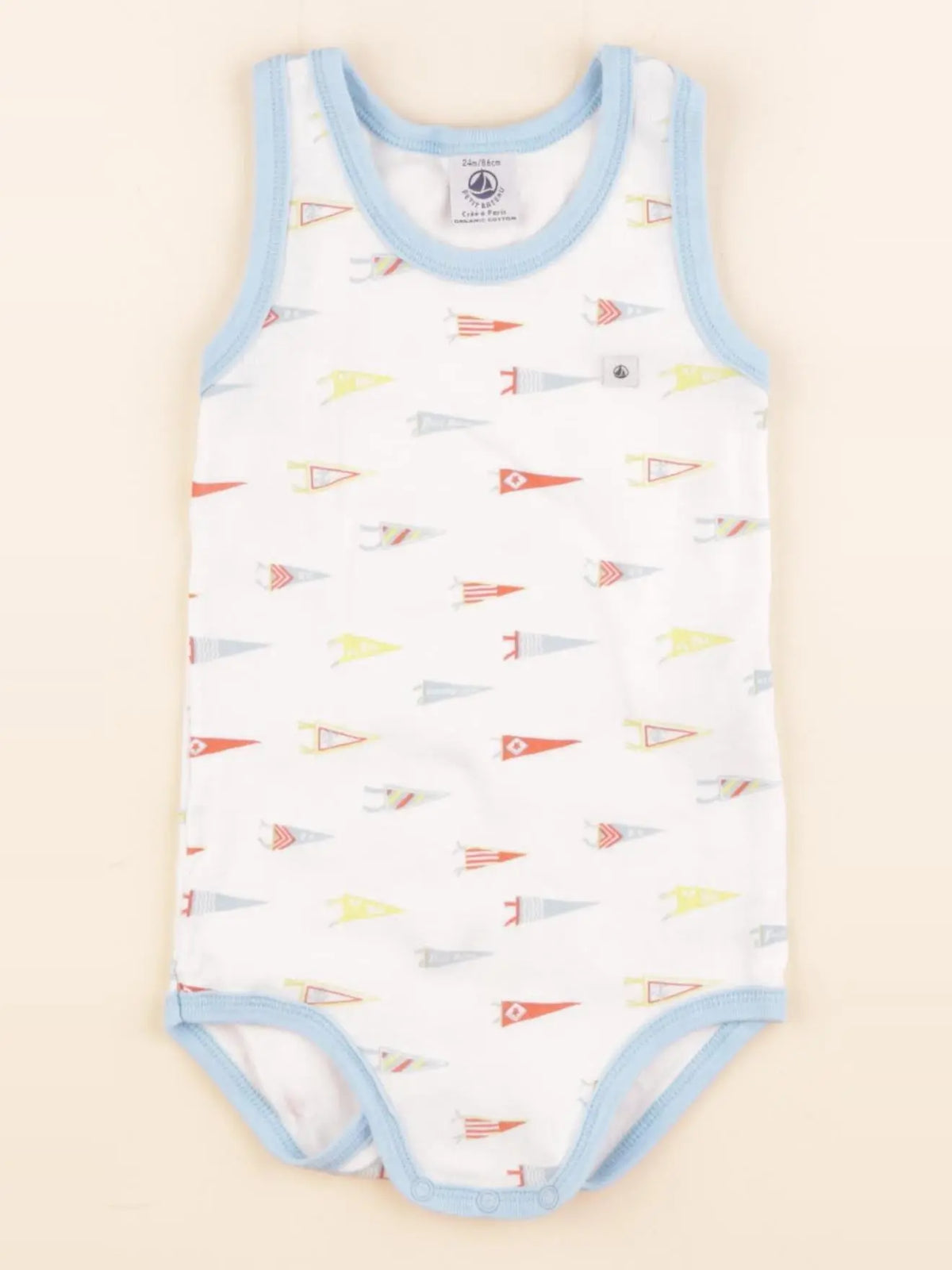 Petit Bateau - body blanc - 24 mois