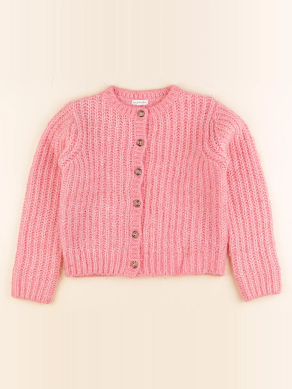 Vertbaudet - gilet rose - 8 ans
