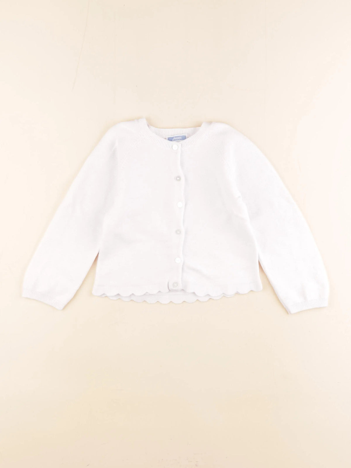 Jacadi - gilet blanc - 36 mois
