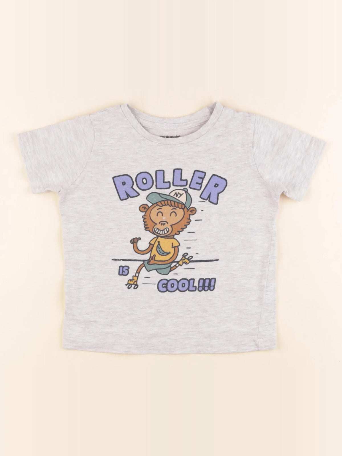 Vertbaudet - tee-shirt gris - 3 ans