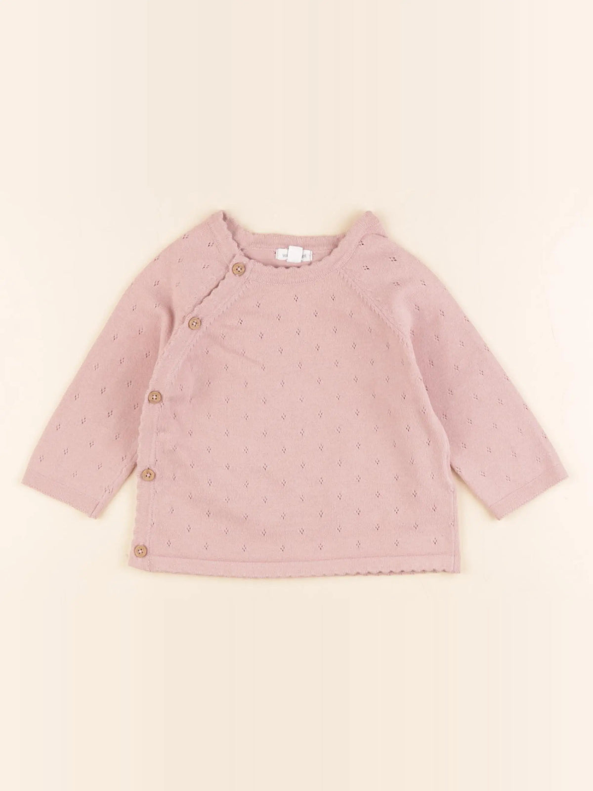 Vertbaudet - pull rose - 12 mois