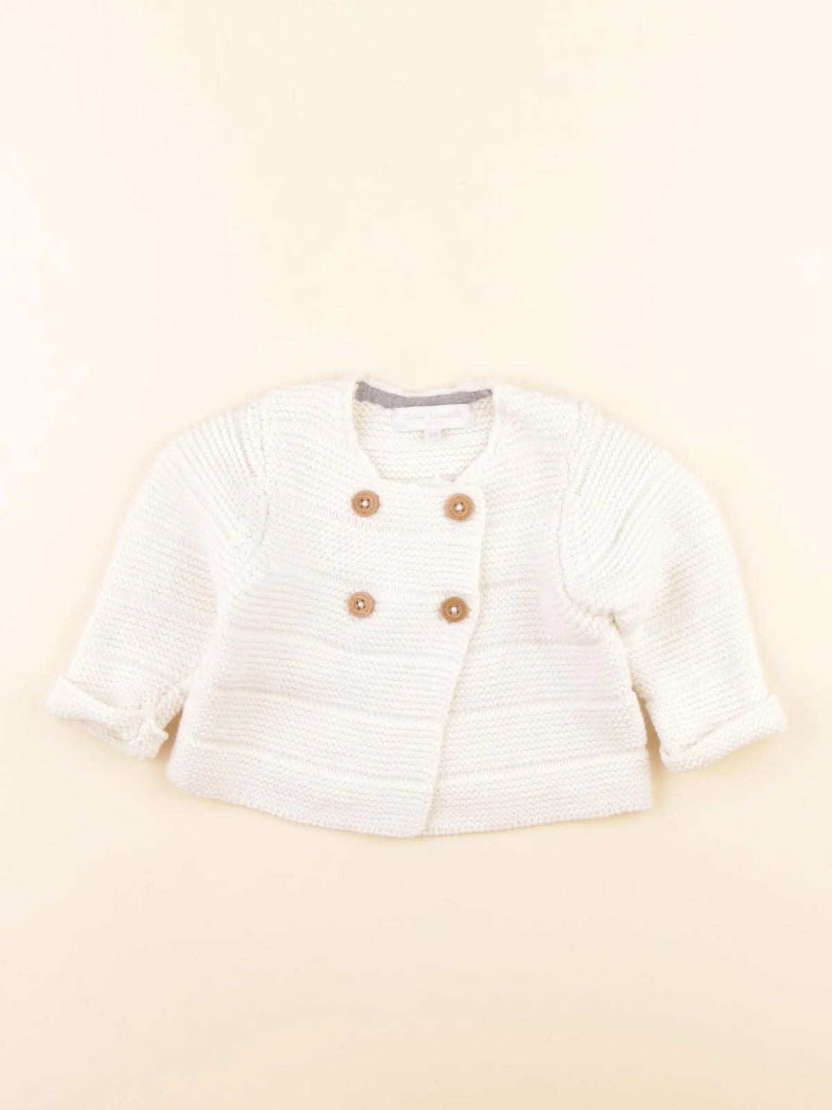 Cadet Rousselle - gilet blanc - 3 mois