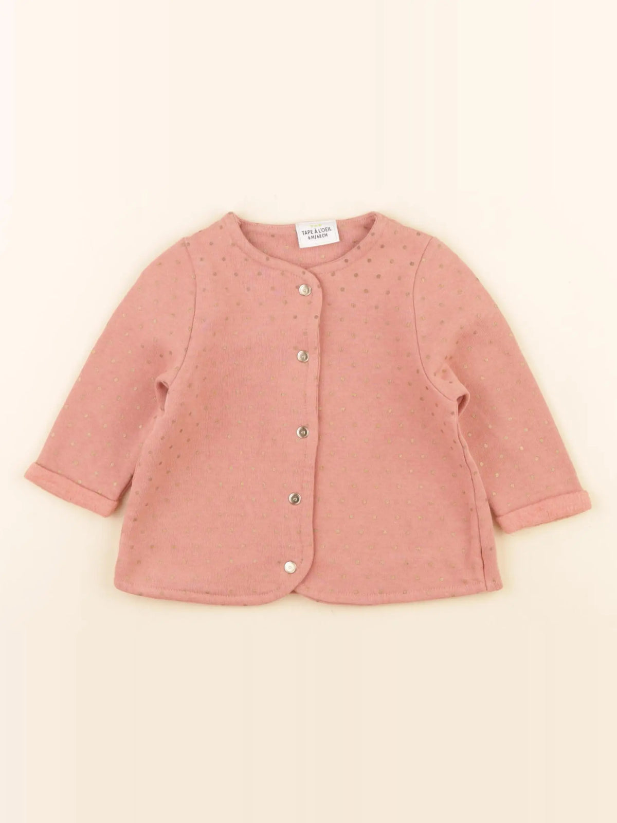 Tape à l'oeil - sweat rose, or - 6 mois