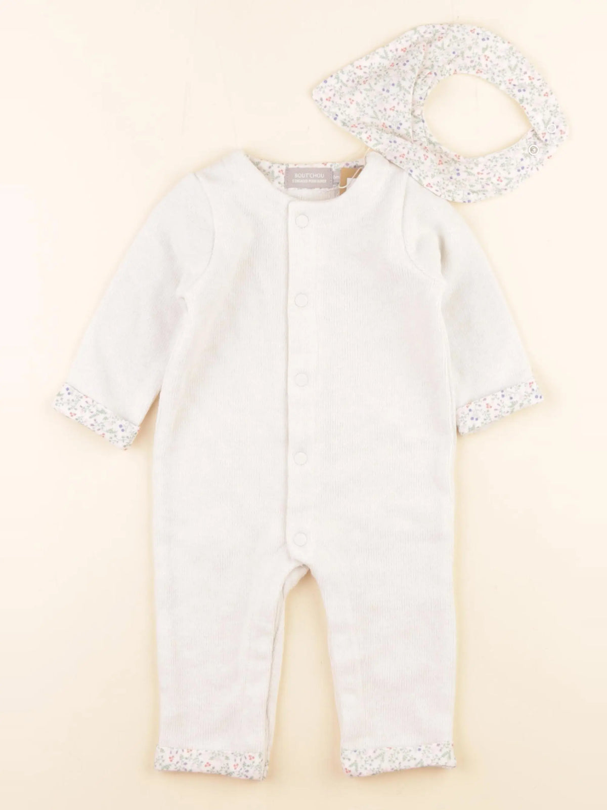 Boutchou - combinaison beige - 6 mois