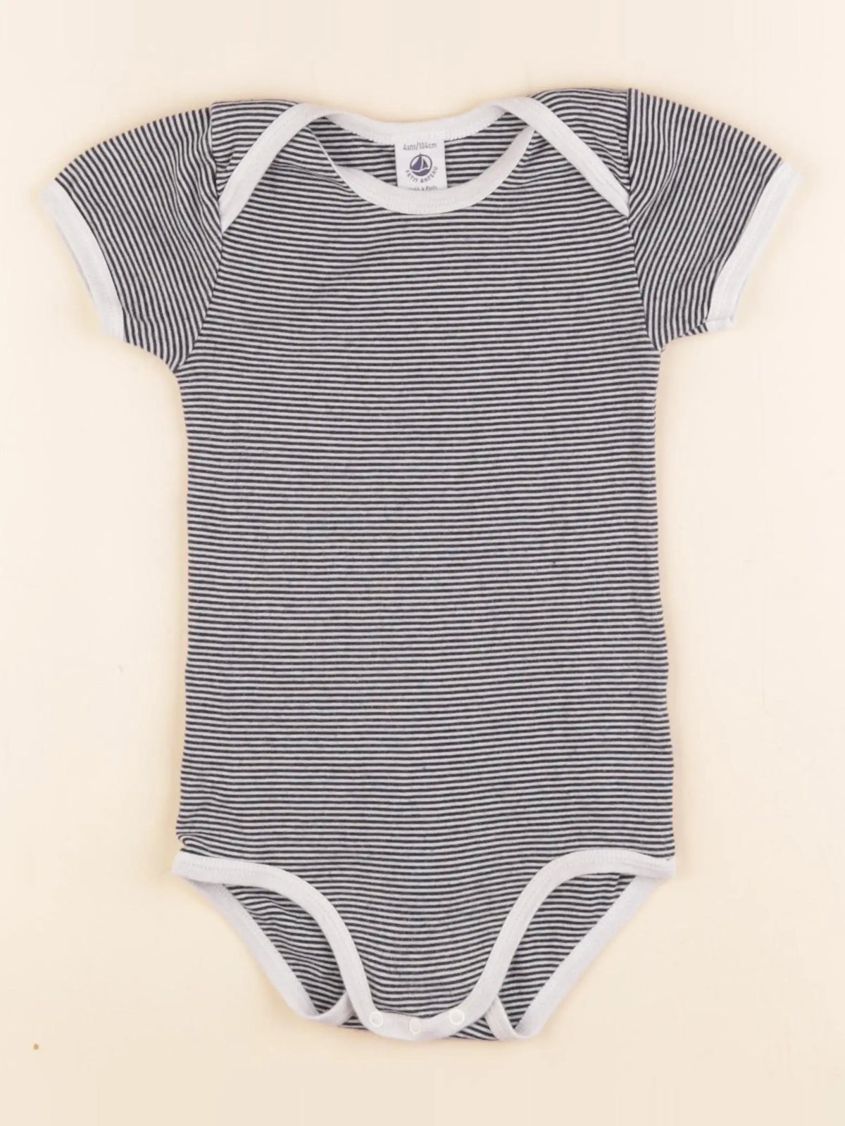Petit Bateau - body bleu - 4 ans