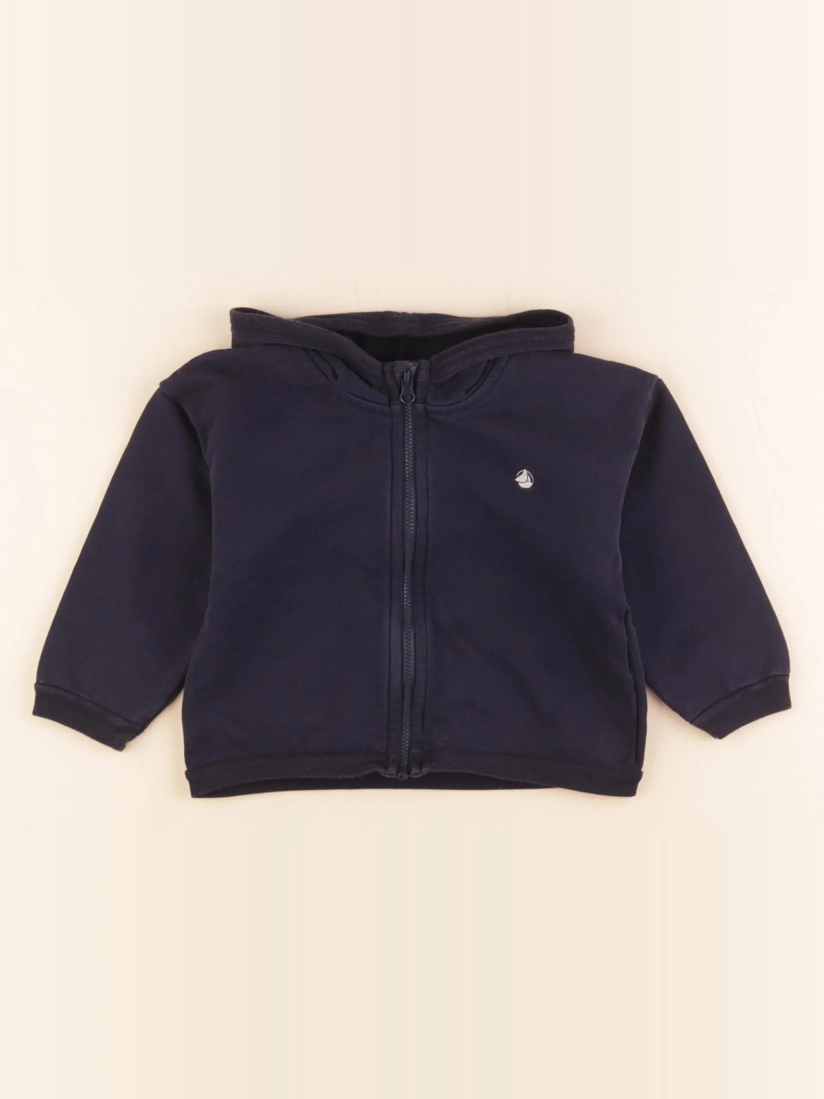 Petit Bateau - sweat bleu - 24 mois