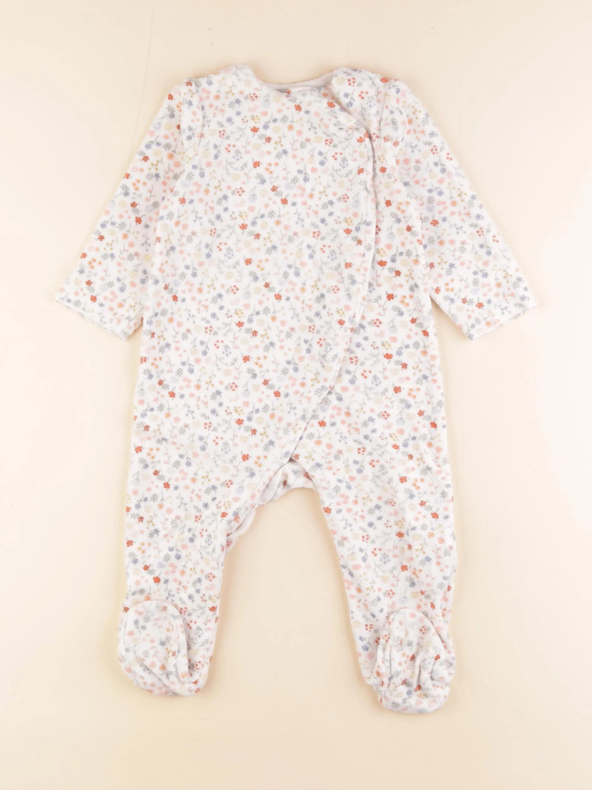 Tape à l'oeil - pyjama velours multicolore - 24 mois