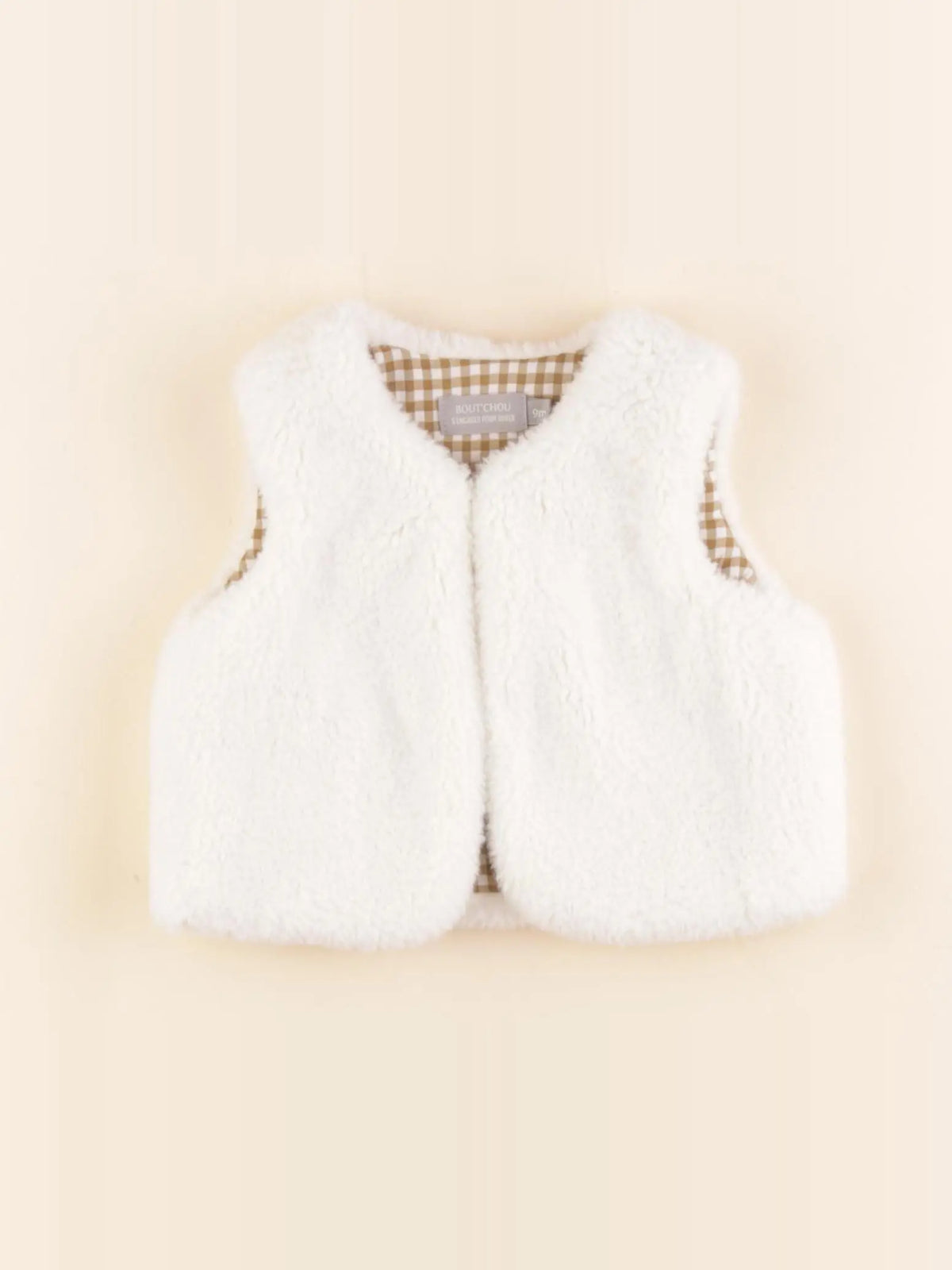 Boutchou - gilet blanc - 6 mois