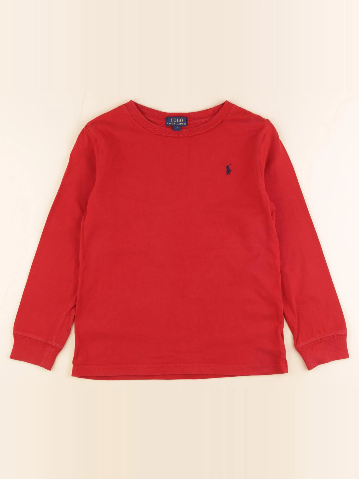 Ralph Lauren - tee-shirt rouge - 7 ans