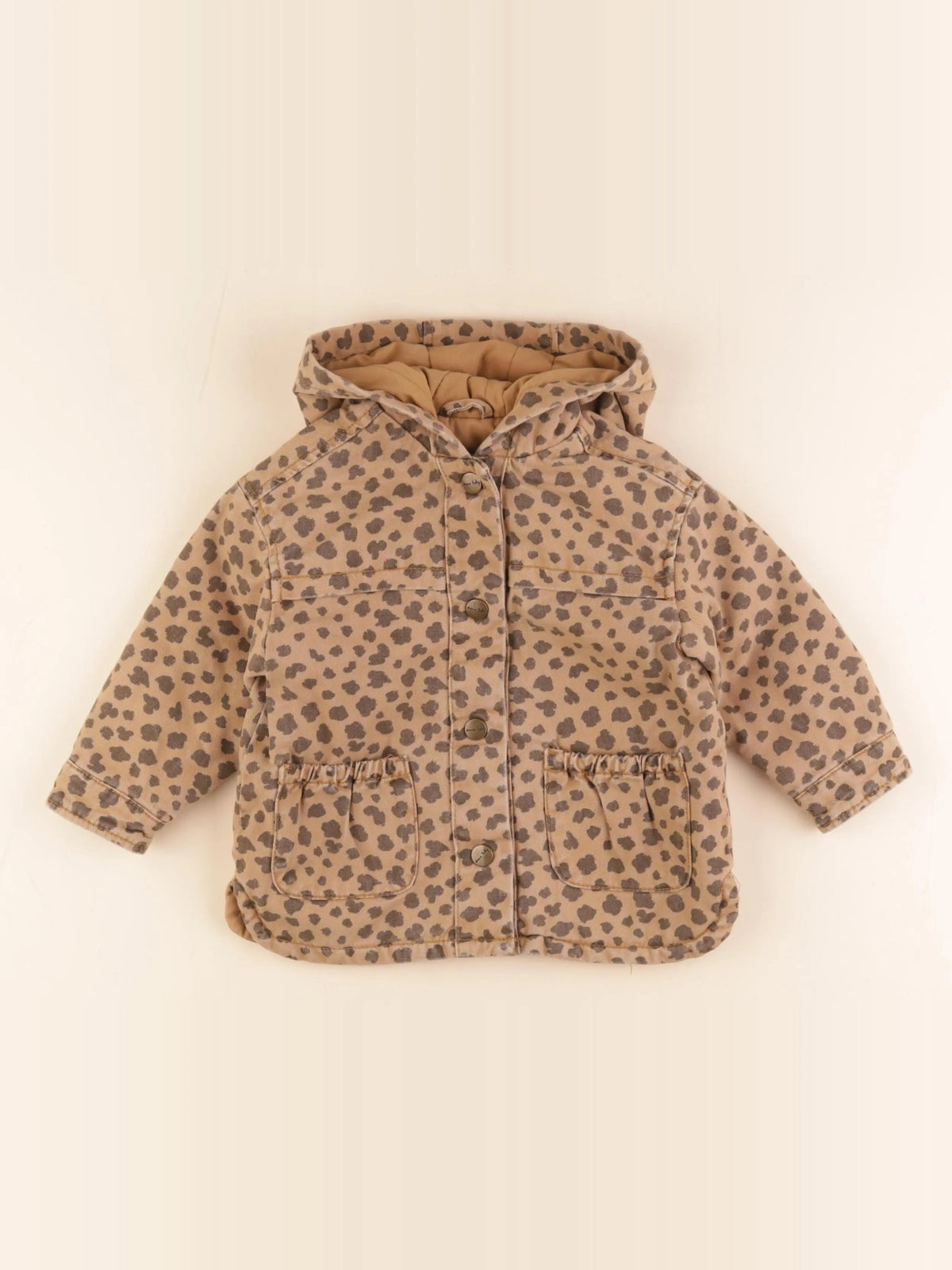 Zara - veste marron, noir - 12/18 mois