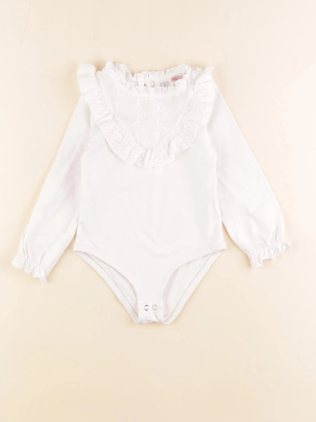 Zara - body à col blanc - 2/3 ans