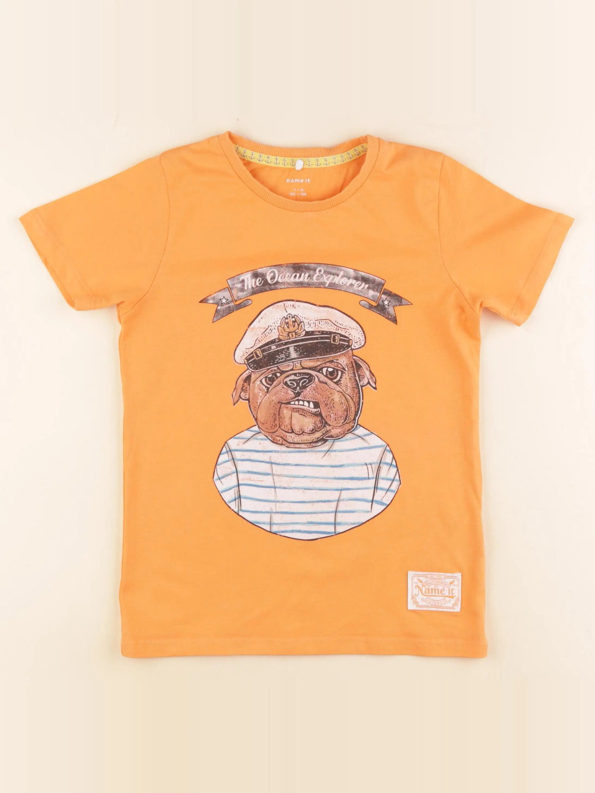 Name it - tee-shirt orange - 7/8 ans