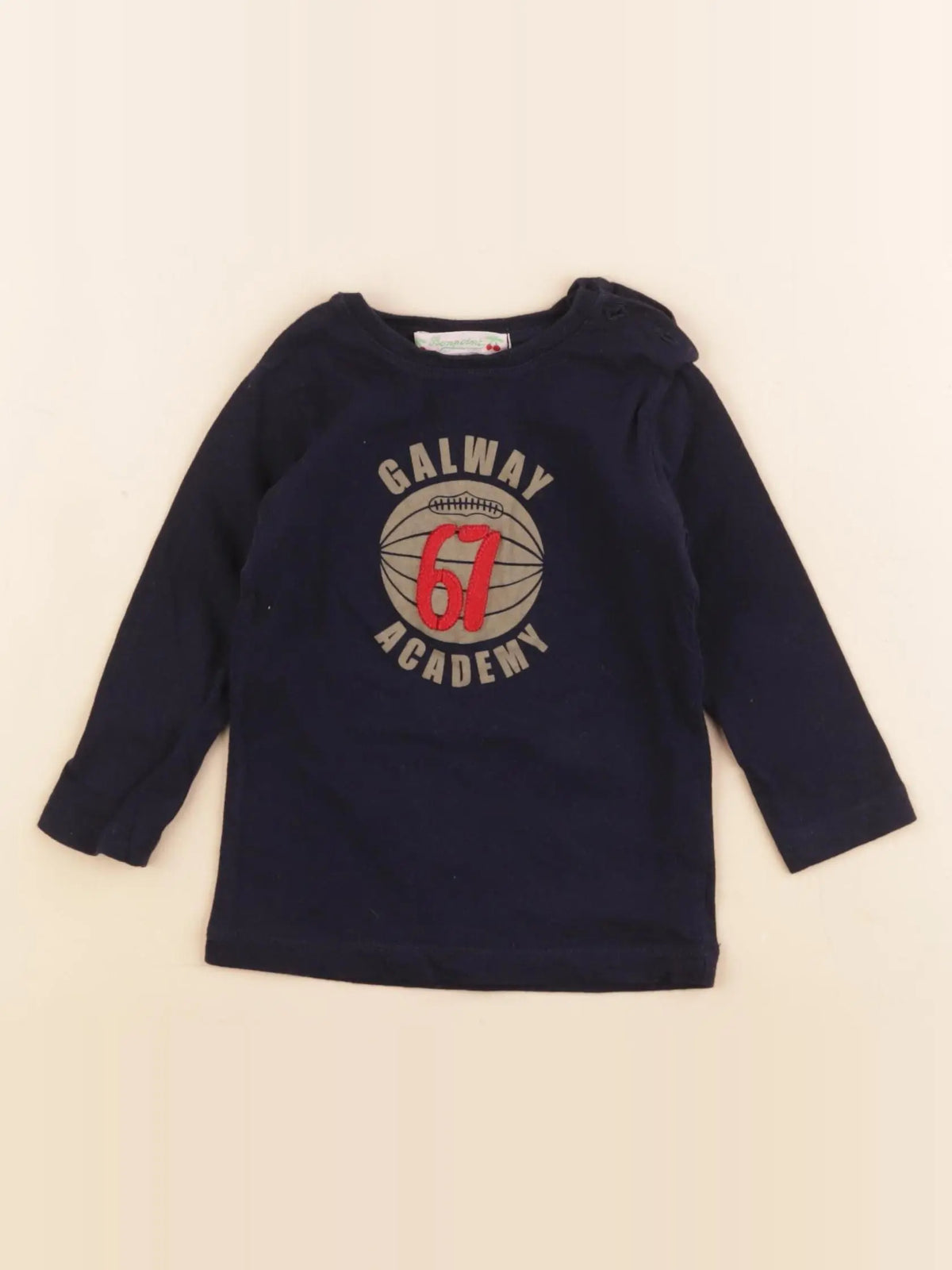 Bonpoint - tee-shirt bleu - 6 mois