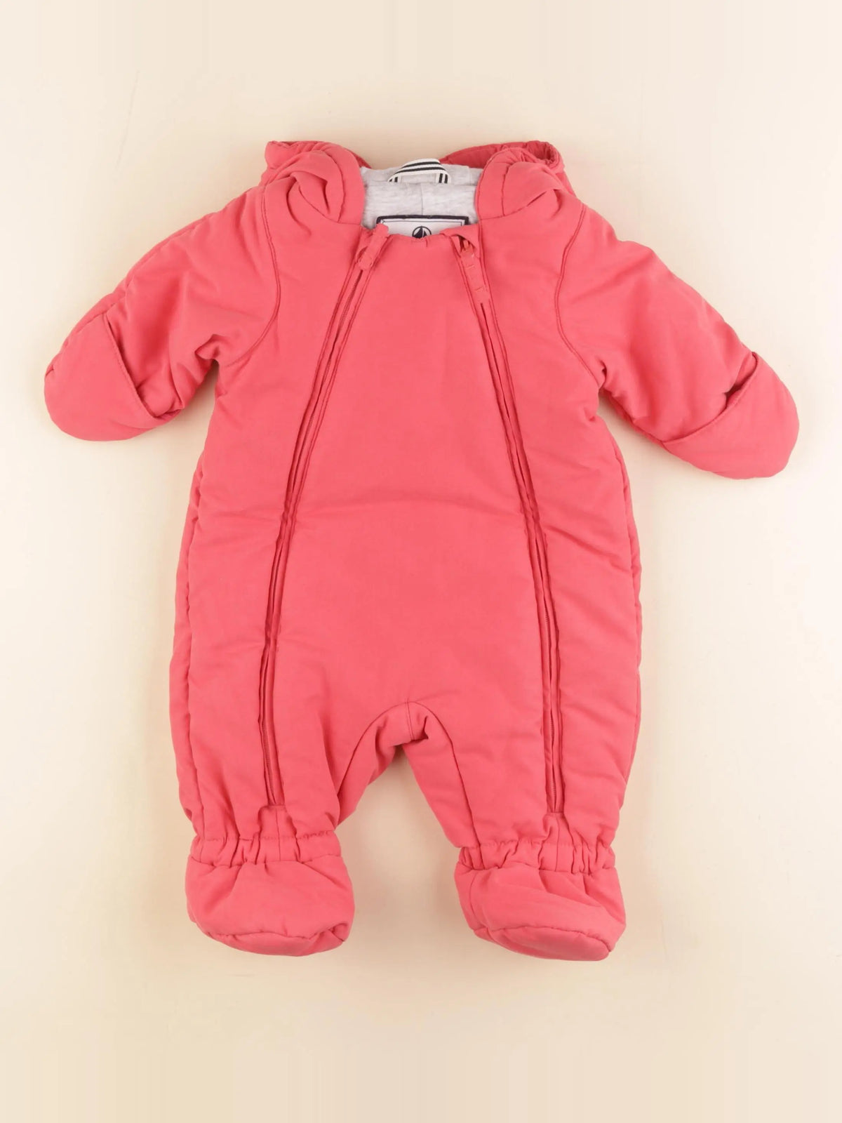 Petit Bateau - combi-pilote rose - 6 mois