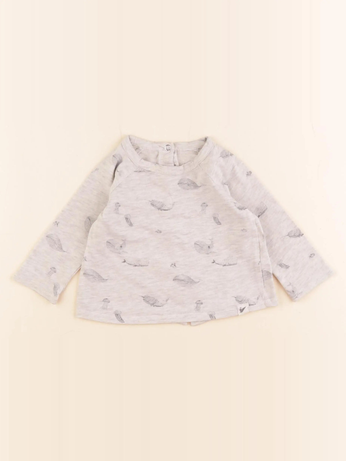 Vertbaudet - tee-shirt gris - 6 mois