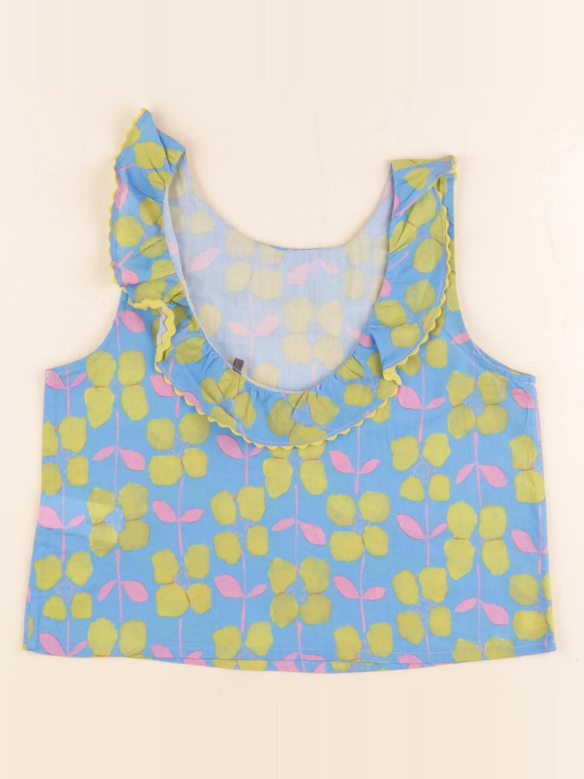 Zara - blouse bleu - 6/7 ans