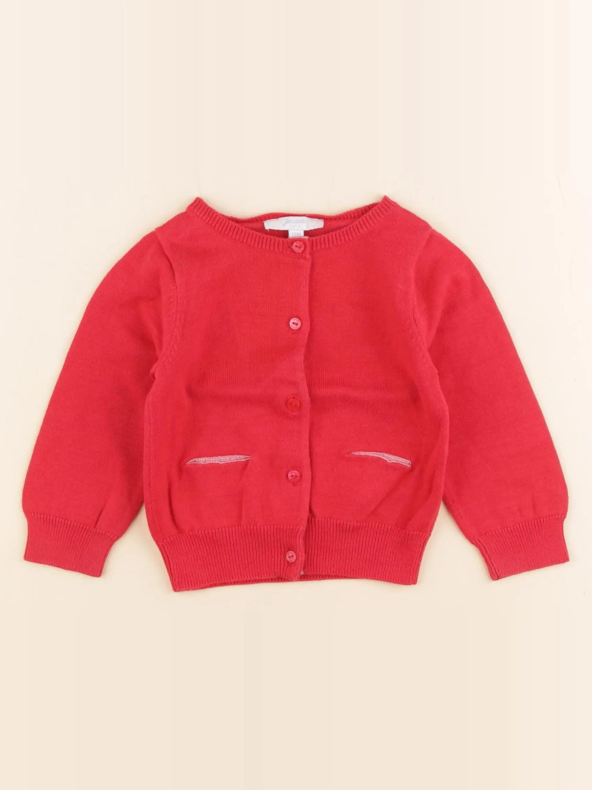 Jacadi - gilet rouge - 12 mois