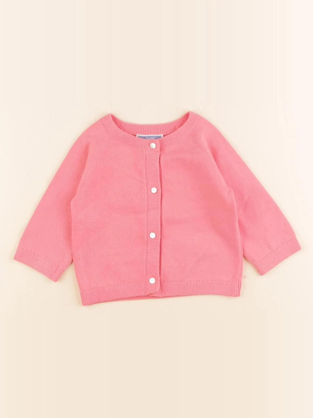 Jacadi - gilet rose - 6 mois