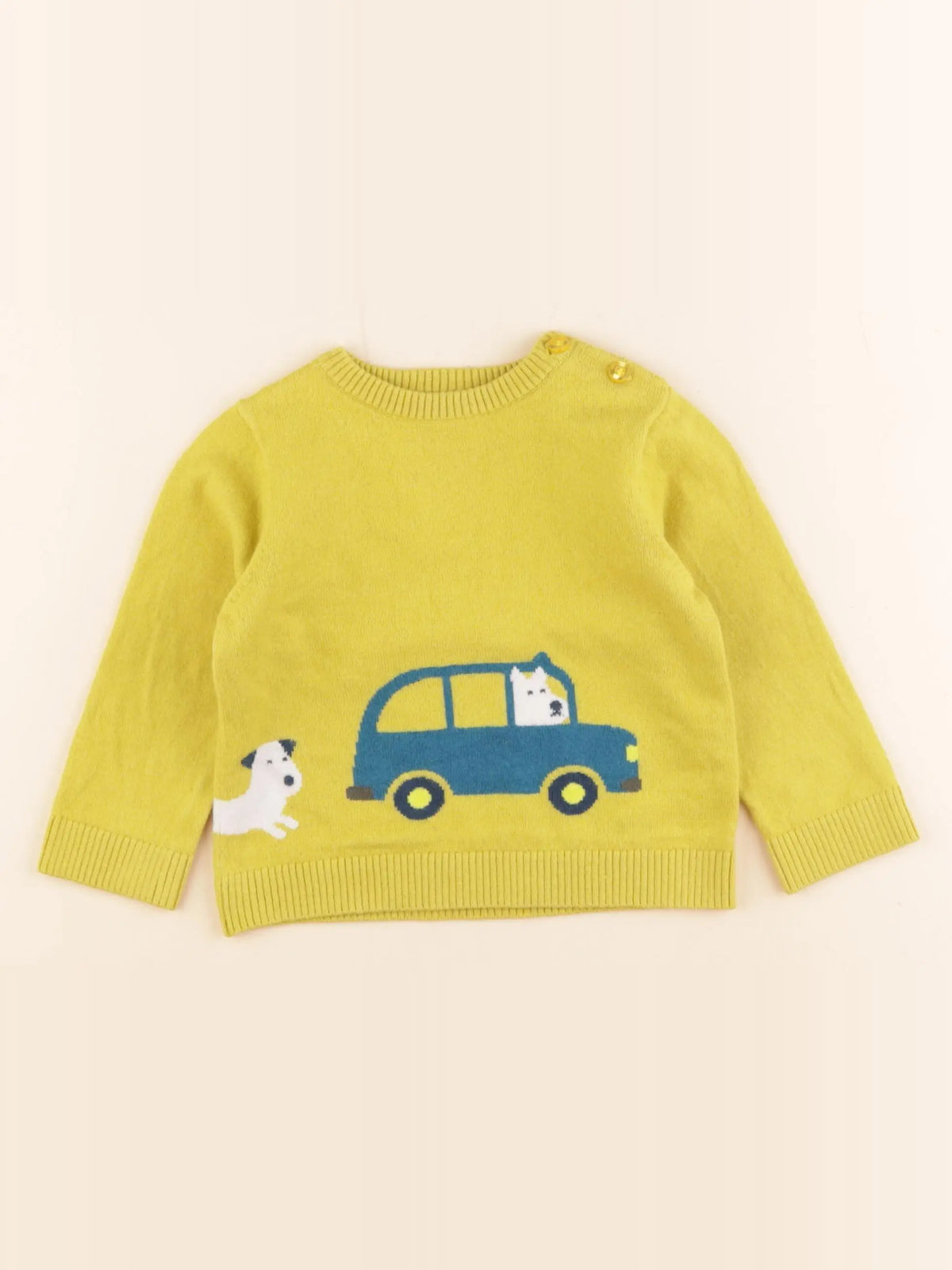 Jacadi - pull jaune - 18 mois